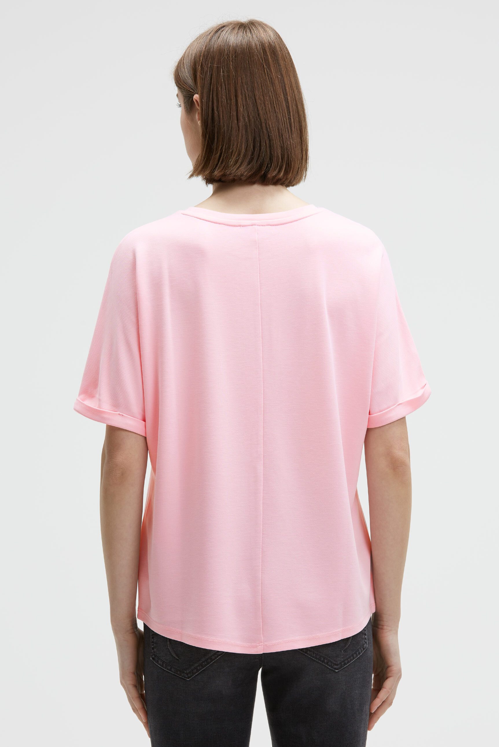 SOCCX Rundhalsshirt mit Fledermausärmel