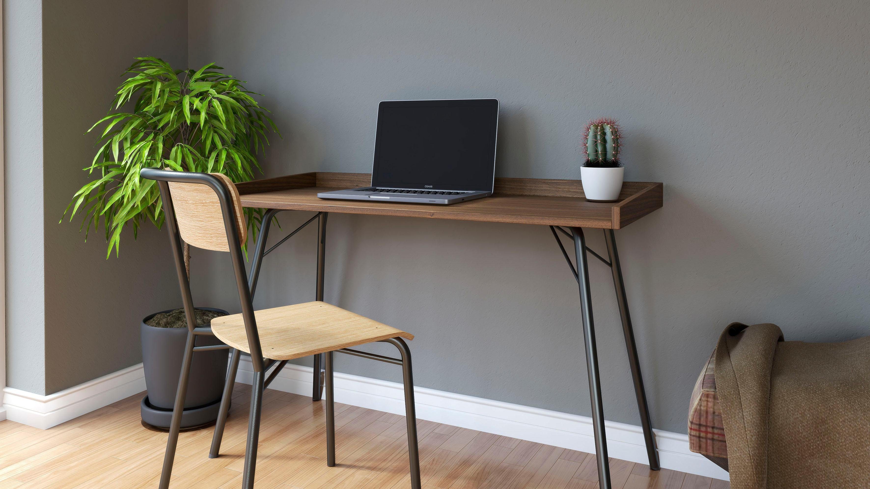 Woodman Schreibtisch Rayburn, Computertisch, Home Office (Made in Europe), im schlichten skandinavischen Design, FSC®-zertifiziert