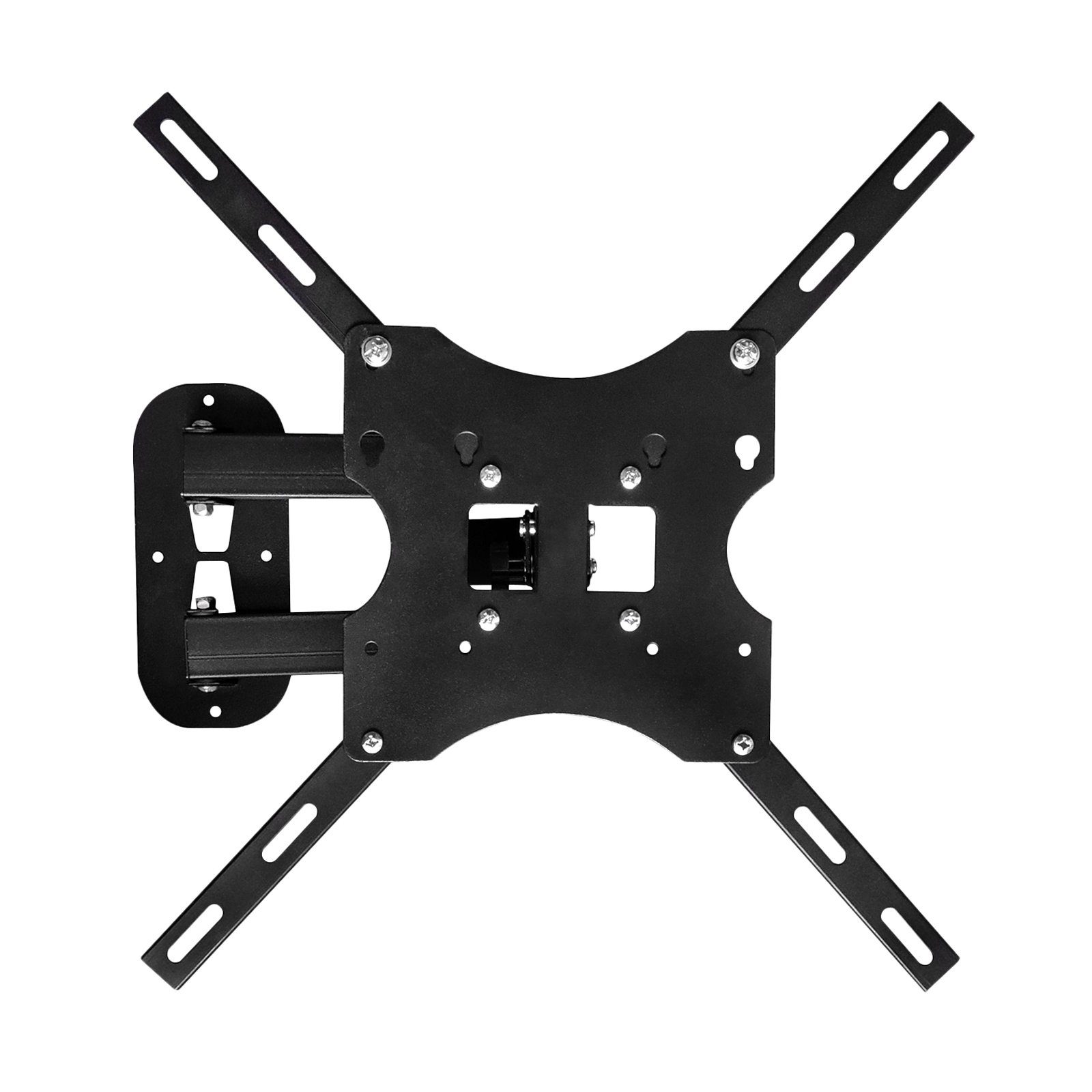 EAXUS TV-Wandhalterung Universal Wandbefestigung aus Stahl, (bis 50,00 Zoll, Halterung inkl. Montage-Material, -15°/+15° neigbar, 180° drehbar, bis 35kg)