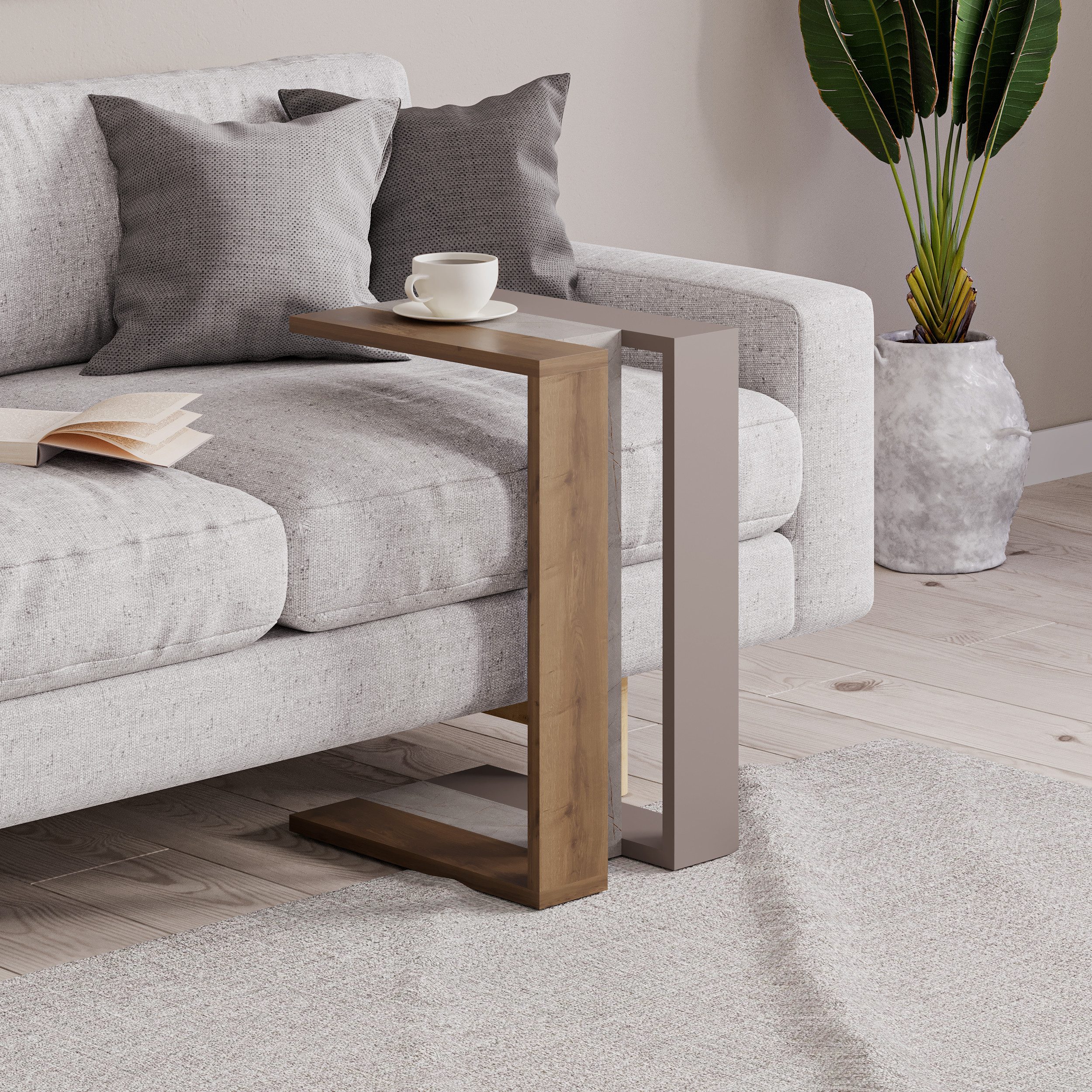 Decortie Beistelltisch Muju, Modern C Form günstig online kaufen