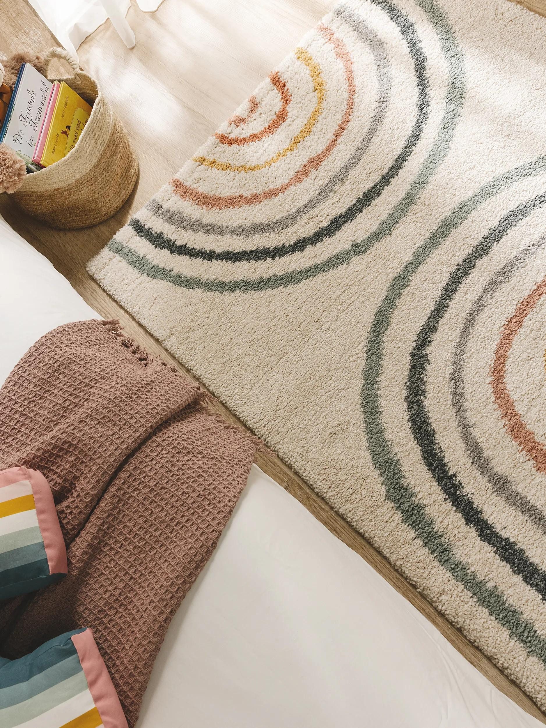 benuta Kinderteppich Gobi, rechteckig, Höhe: 21 mm, Teppich Wohnzimmer, Schlafzimmer, Esszimmer, Flur, Kunstfaser, Cozy