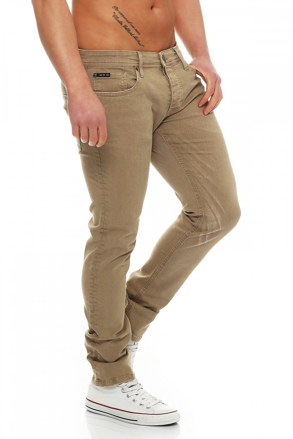 Big Seven Regular-fit-Jeans Big Seven Matt Brown Antic Regular Fit Herren Jeans Hose