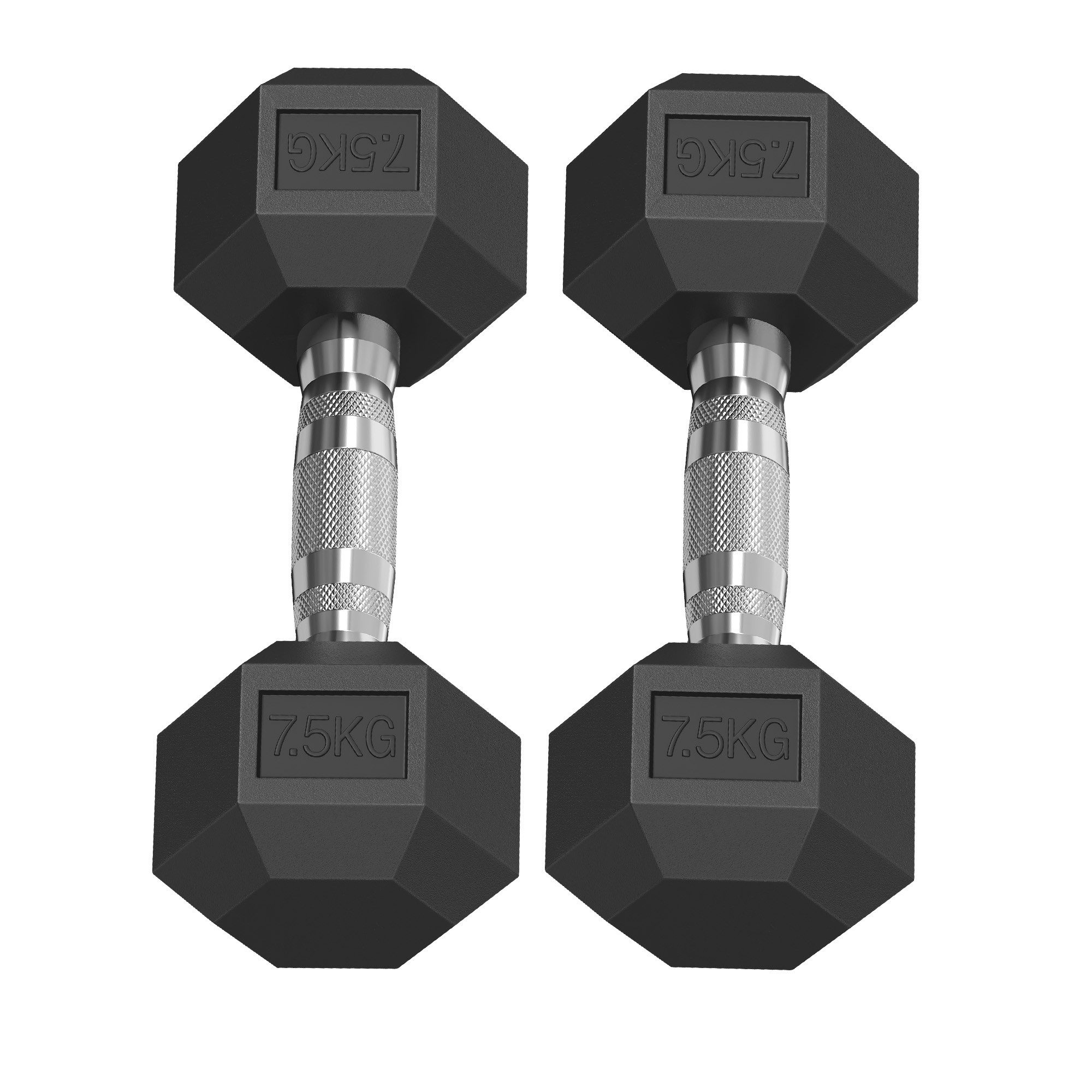 SONGMICS Hantel-Set 10/15/20kg Kurzhantel-Set,Gewichtheben für Zuhaus, 2er Set Sechseckig Rutschfest für Krafttraining 2 x 7,5 kg