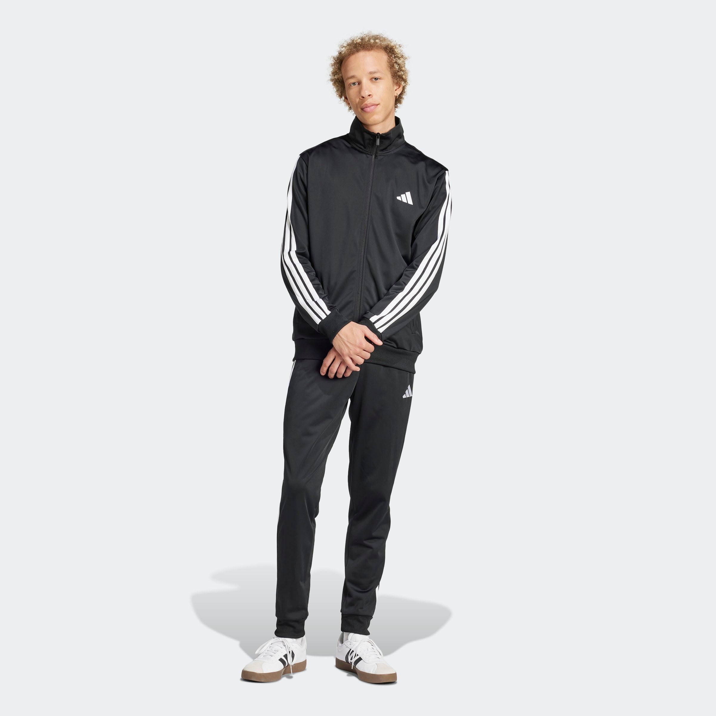adidas Sportswear Trainingsanzug M 3S TR TT TS (2-tlg), Basic 3-Streifen Trikot