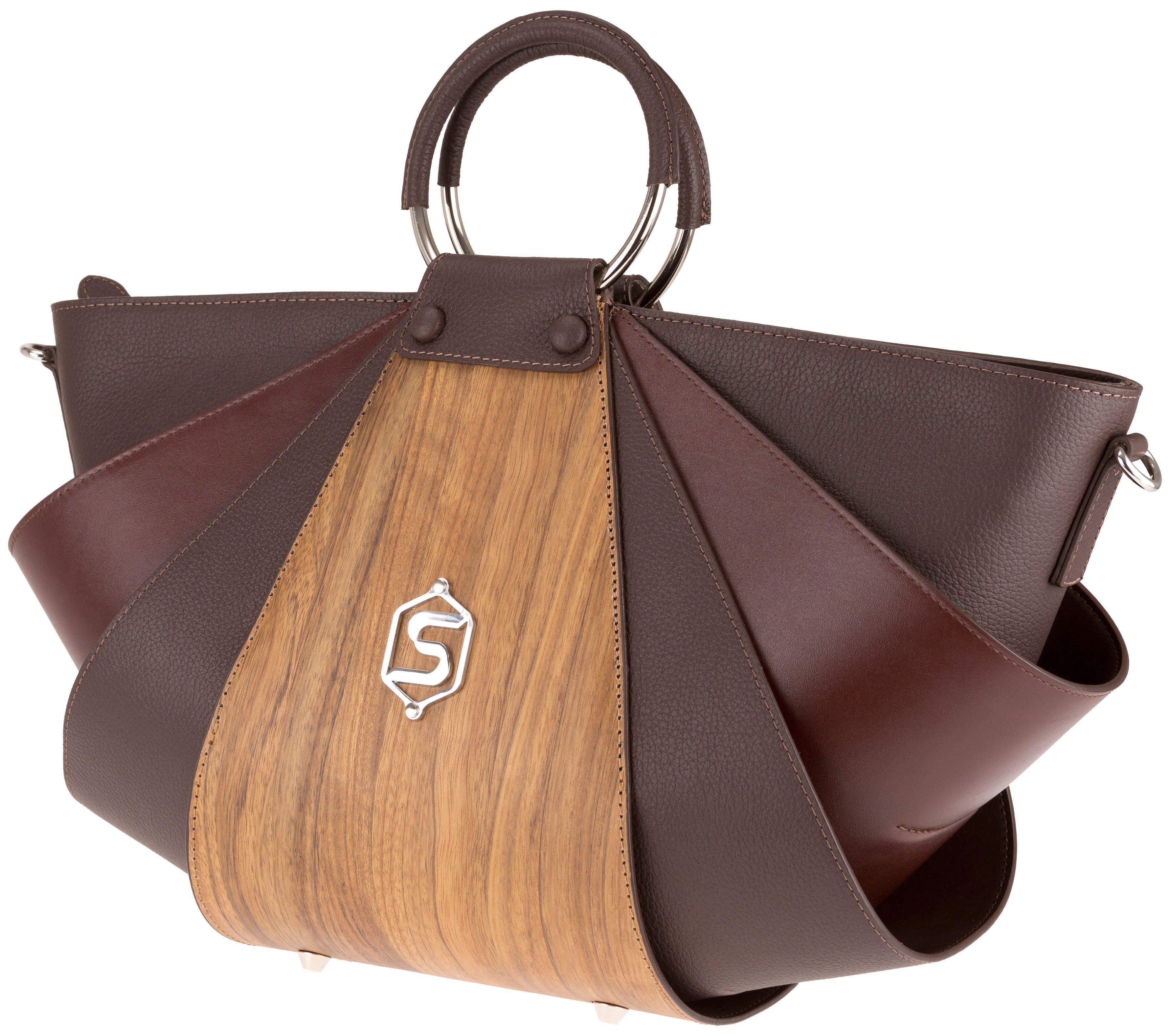 Sebastian Sturm Geldbörse SEBASTIANSTURM Henkeltasche AMY Handtasche Damen Kalbsleder und Echtho