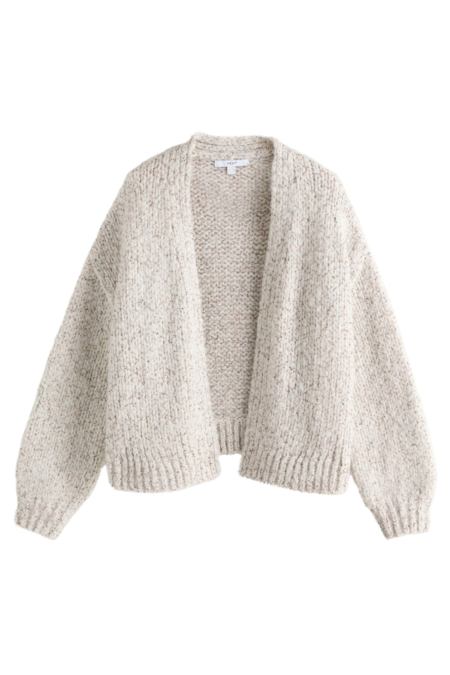 Next Strickjacke Weiche, verschlusslose Strickjacke im Grobstrick (1-tlg)