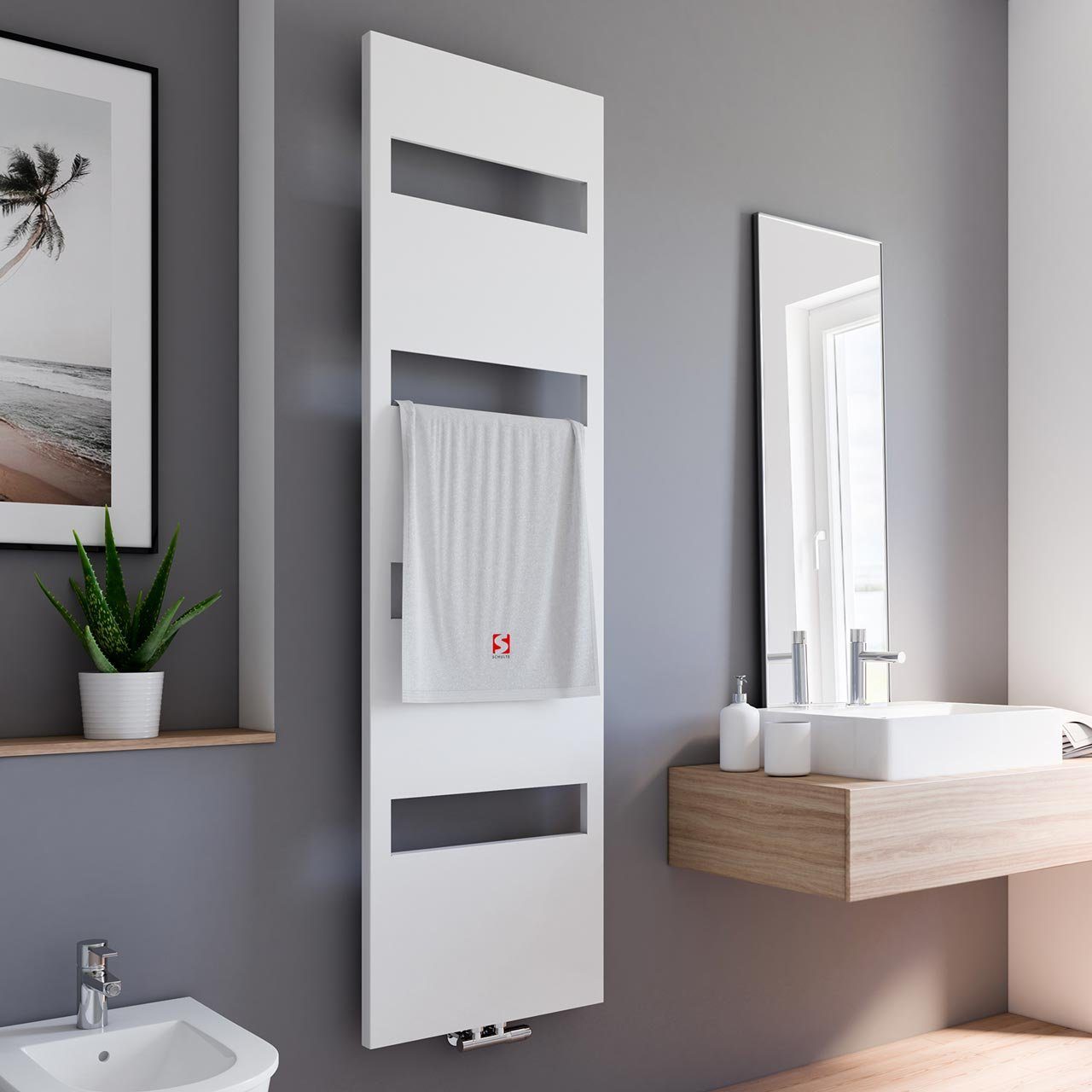 Schulte Badheizkörper Turin Design-Heizkörper, 170x50 cm, günstig online kaufen