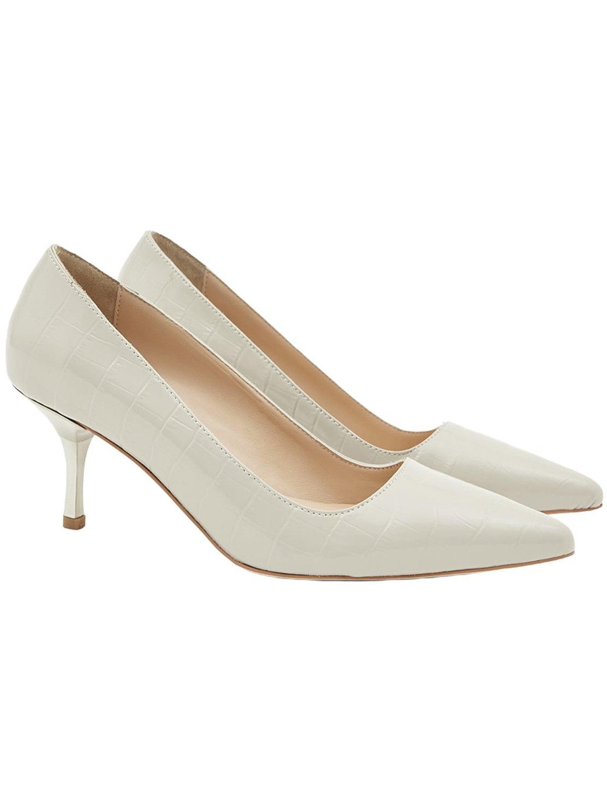 Desa Desa Damen-Stiletto-Pumps aus echtem Leder – elegante, klassische Pump Pumps