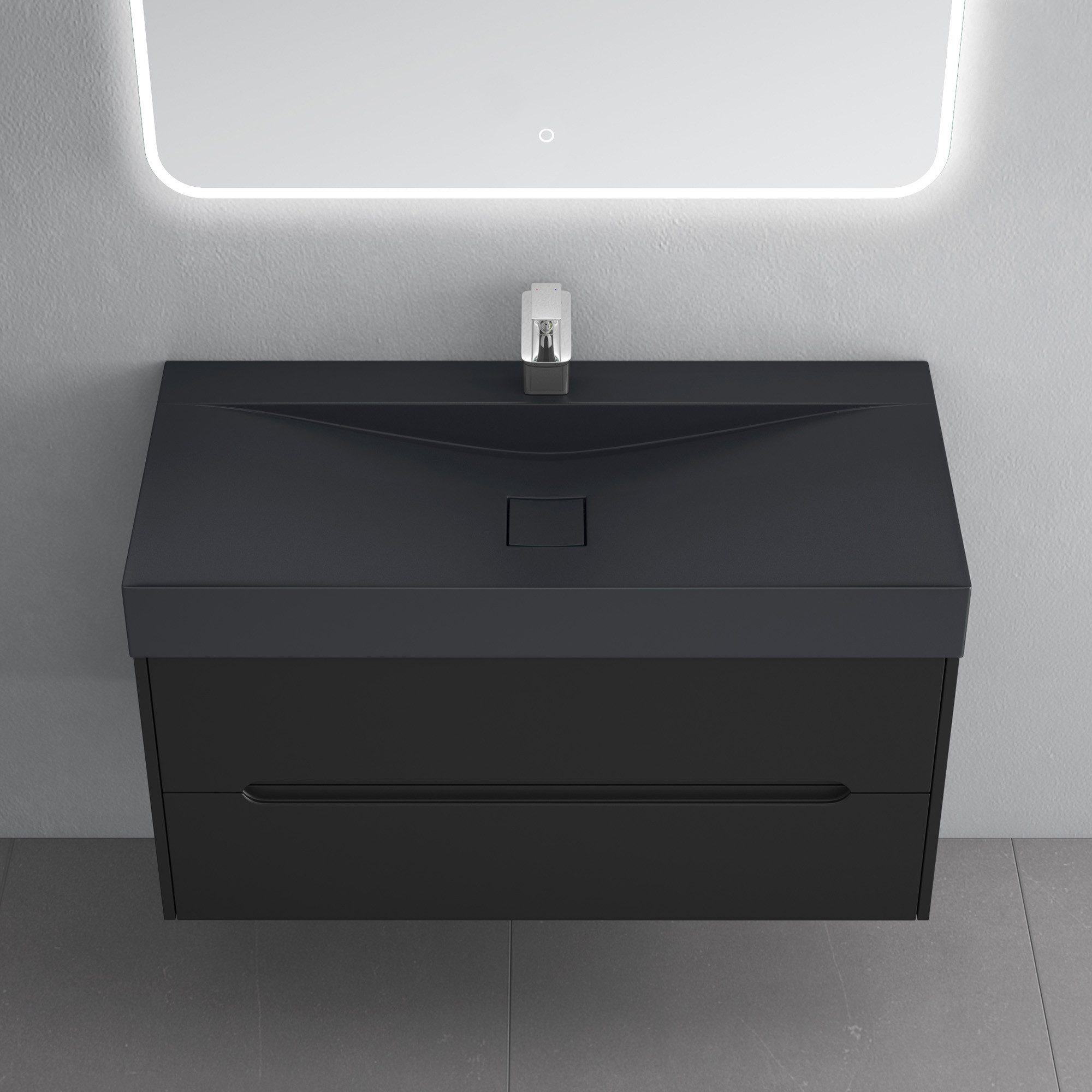 doporro Badmöbel-Set Badschrank Yoga Waschbeckenunterschrank Wandmontage günstig online kaufen