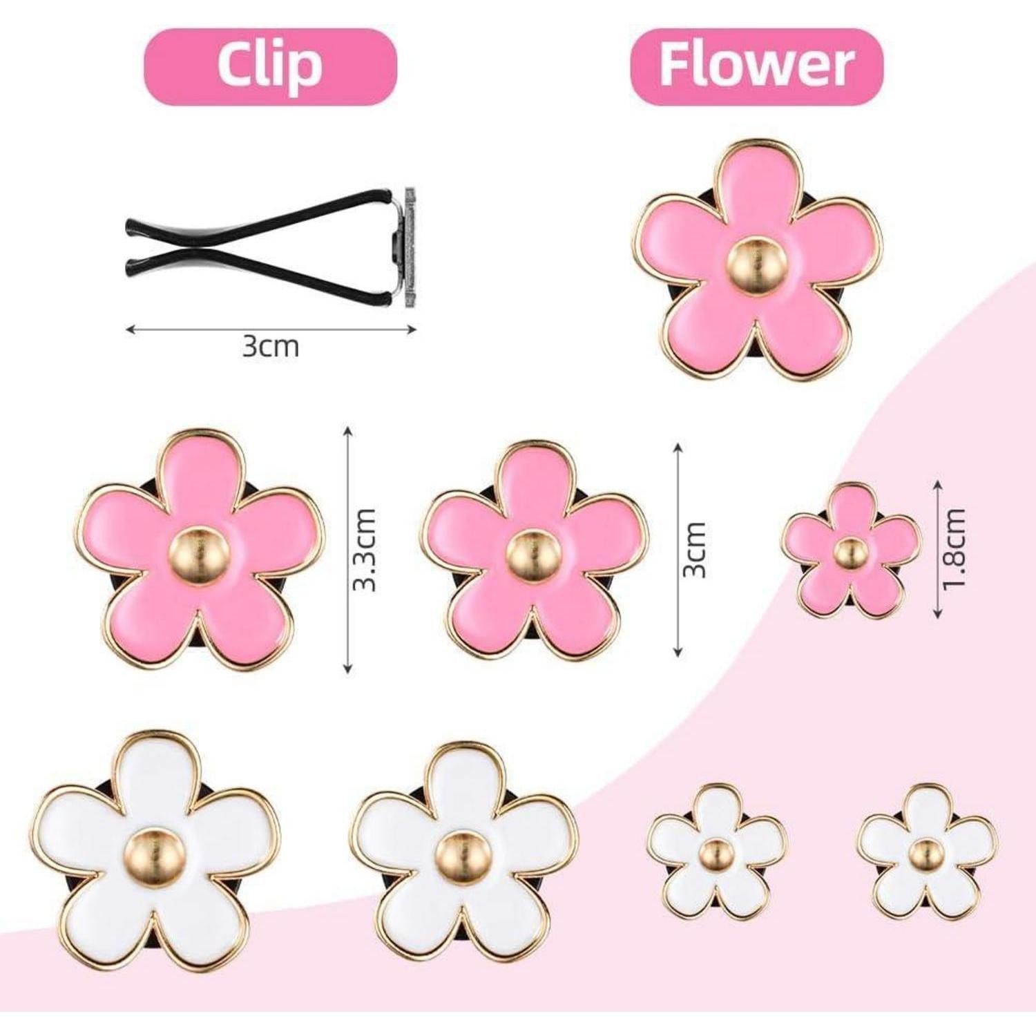 LuxusKollektion Diffuser Auto Diffuser 8 Stück Gänseblümchen Lufterfrischer Vent Clips