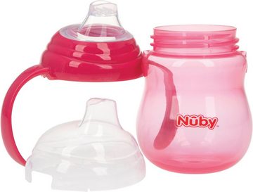 Nuby Trinklernbecher 270ml, pink, Polypropylen, mit Schutzkappe