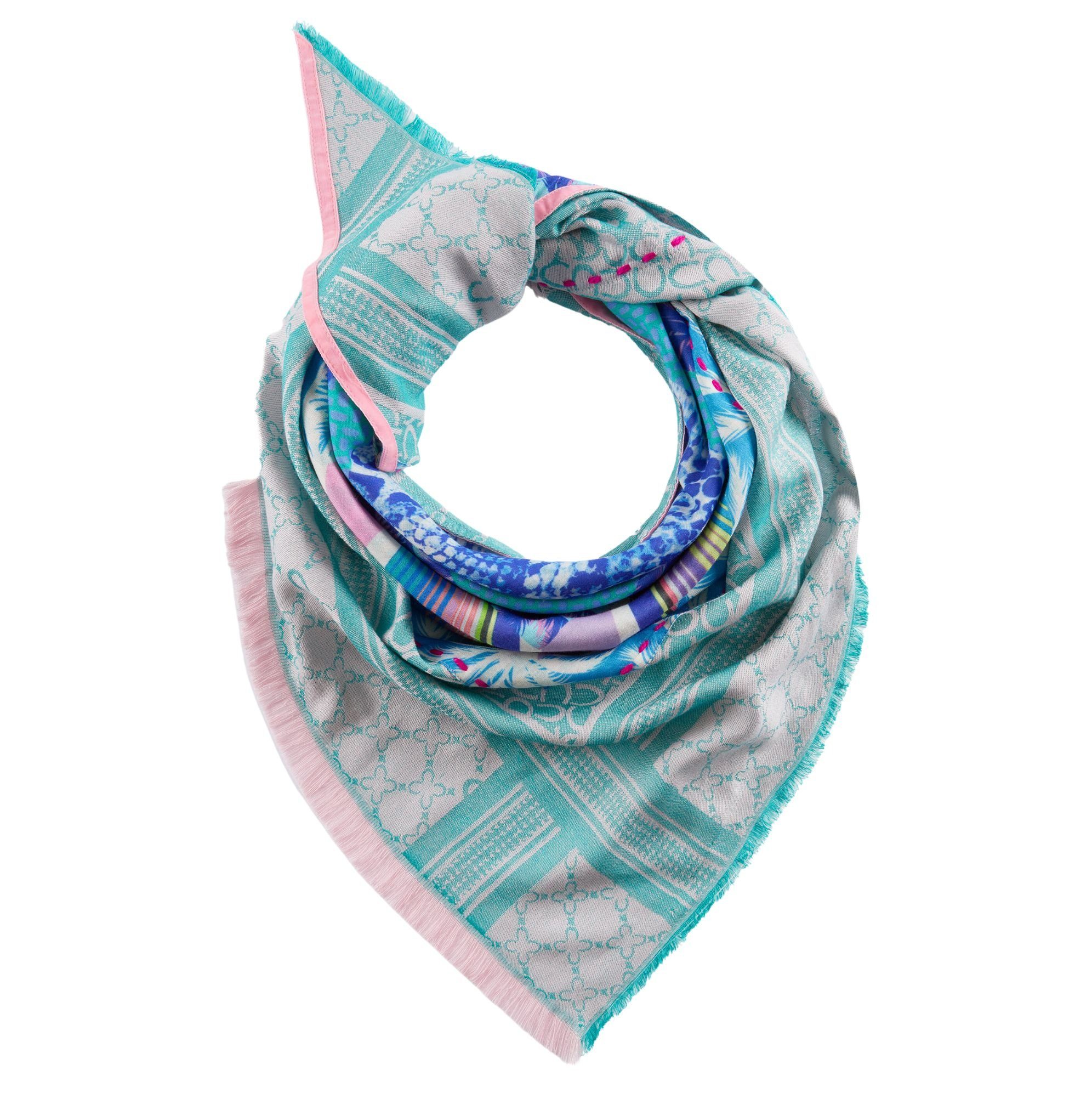 Codello Dreieckstuch Dreieckstuch in türkis beidseitig tragbar, Beidseitig tragbar