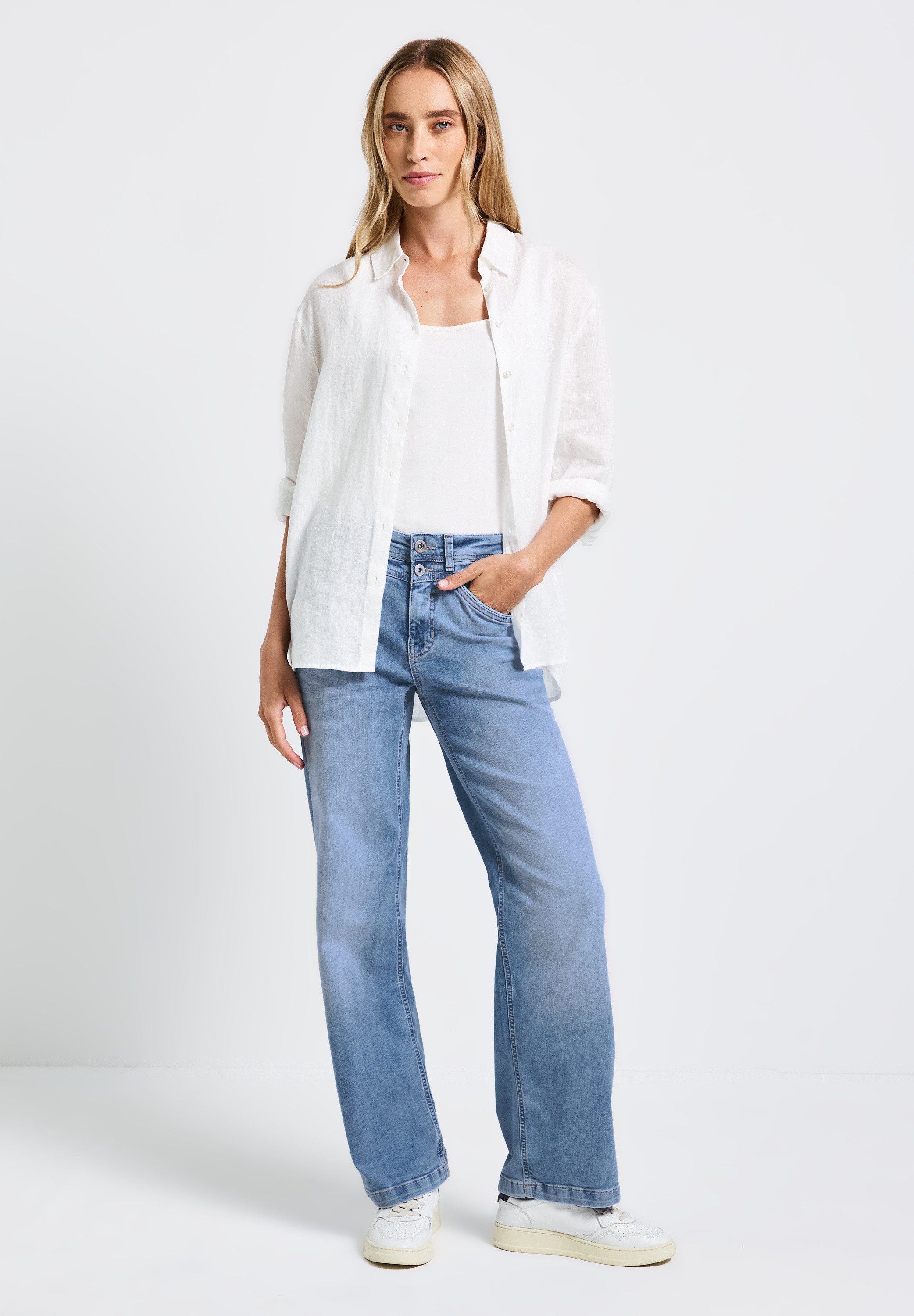 STREET ONE Loose-fit-Jeans High Waist