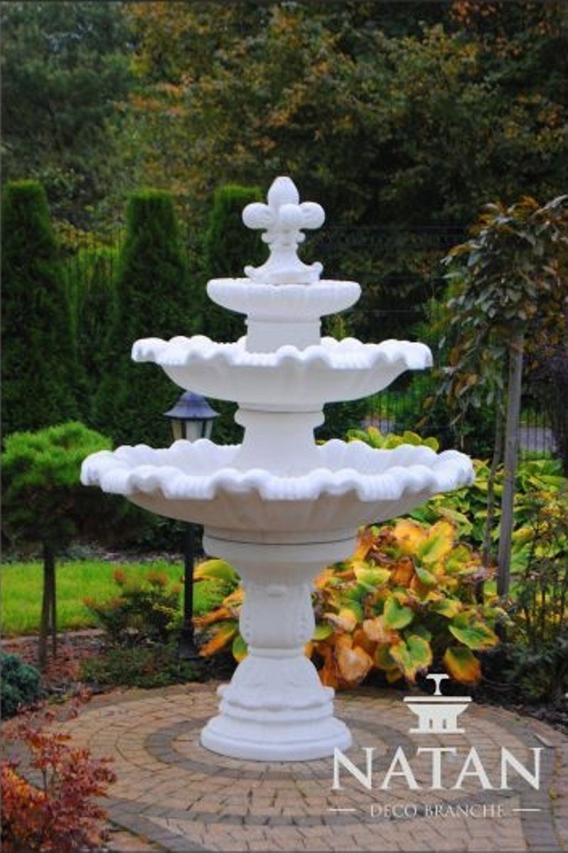 Deko Garten Fontaine JVmoebel Skulptur Brunnen Teich Zierbrunnen Springbrunnen