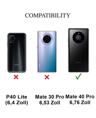 CoverKingz Handyhülle Huawei Mate 40 Pro Handy Hülle Silikon Cover Case Tasche Bumper