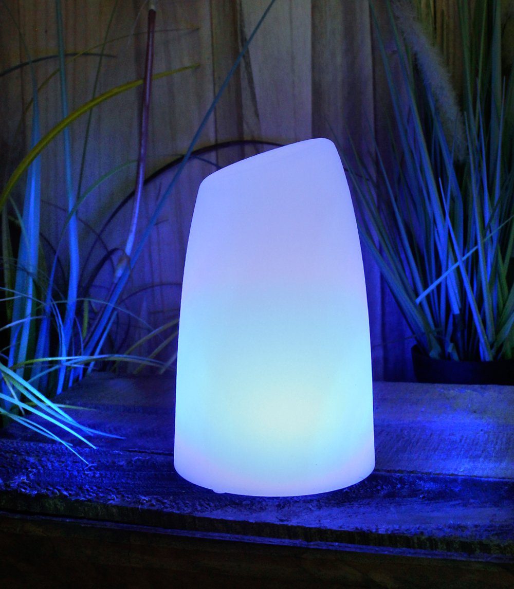 Arnusa LED Tischleuchte PL201 Akkulampe mit USB Aufladekabel RGB Fernbedienung, USB-Ladefunktion, LED fest integriert, 16 Leuchtfarben und 4 Farbwechselprogramm – Bild 4 von 5
