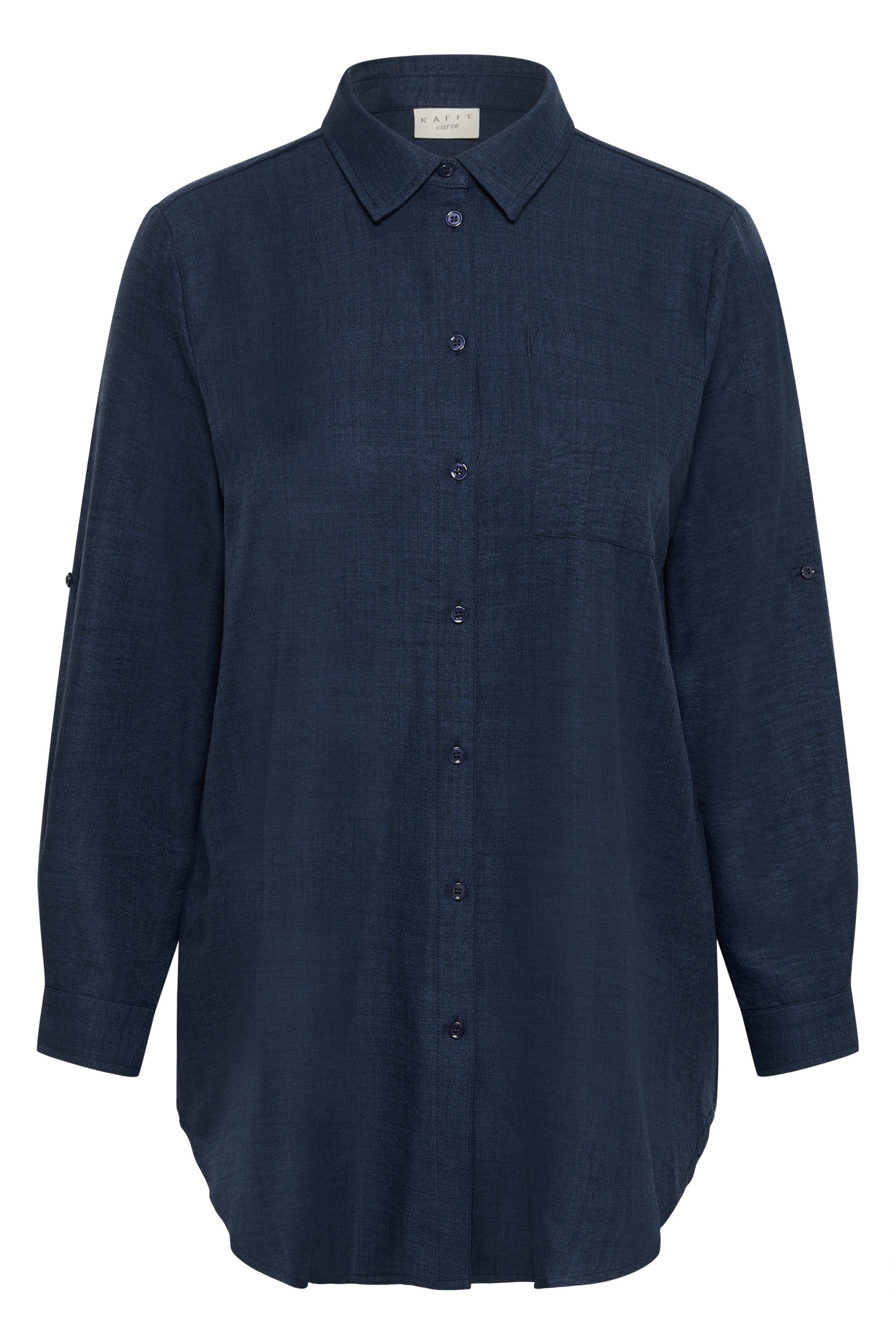 KAFFE Curve Langarmbluse Langarm-Bluse KCellie Große Größen günstig online kaufen