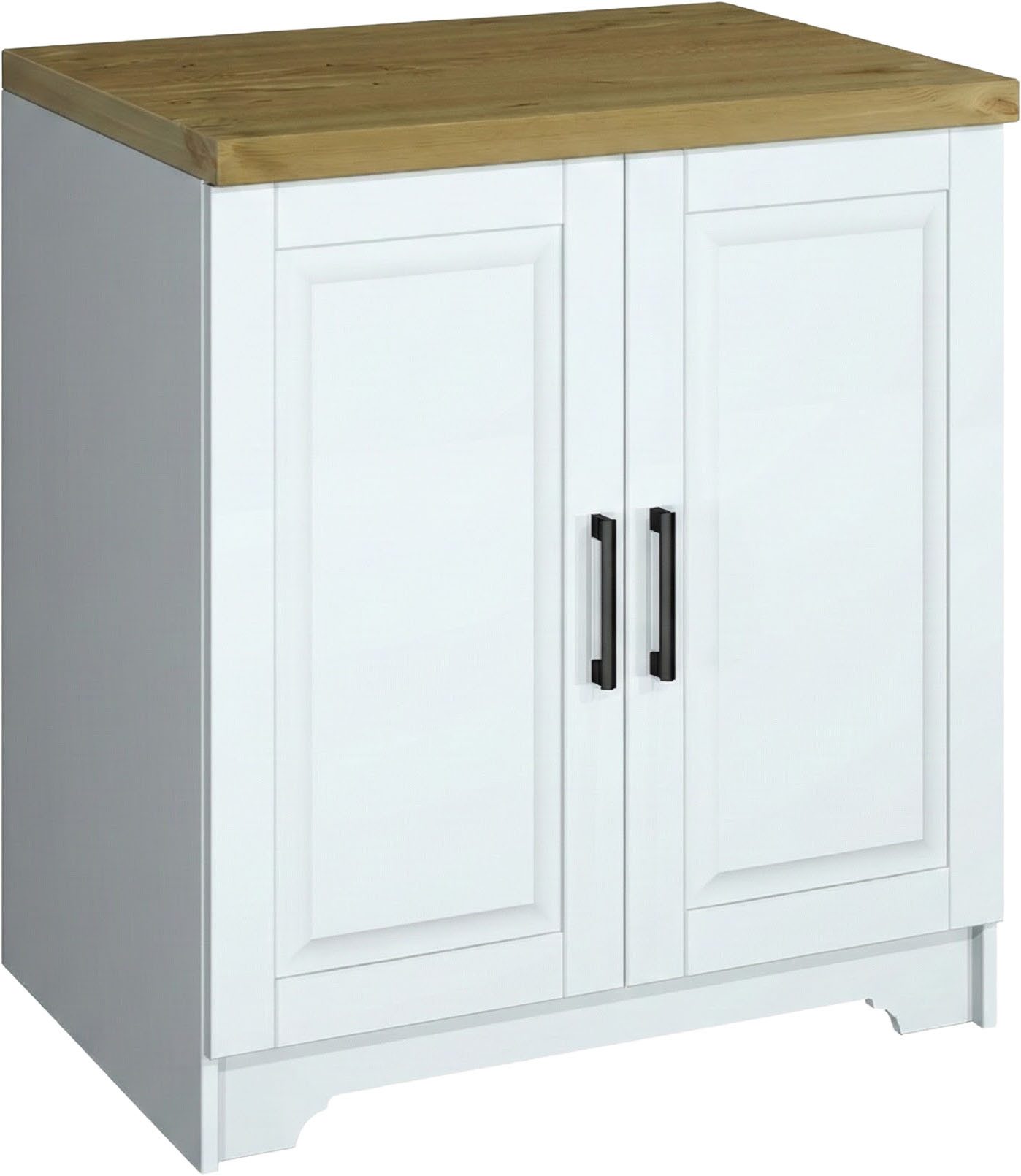 Ensemble de cuisine Home Affaires Meliss, en pin massif, avec système de fermeture amortie, 5 pièces