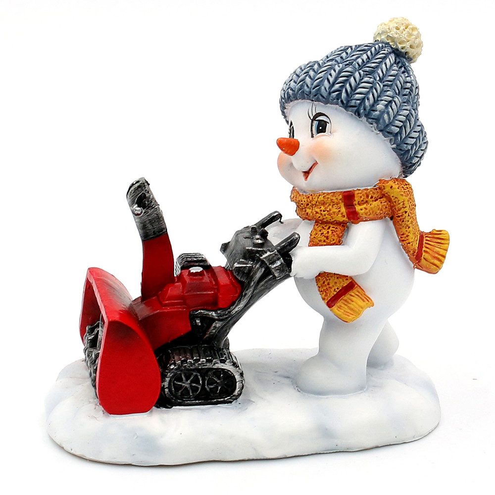 Dekohelden24 Dekofigur Schneekinder in verschiedenen Varianten, 2er Set, winterliches Werkzeug, detailreich gestaltet – Bild 3 von 5