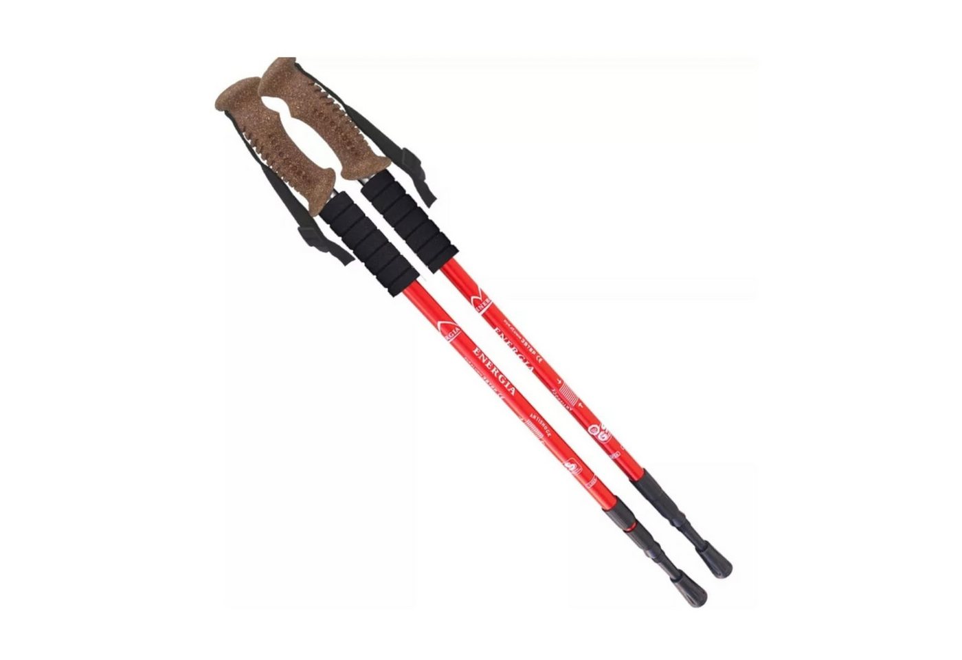 KEINerlei® Nordic-Walking-Stöcke Nordic Walking Paar Stöcke Teleskop Wandern Trekking Antischock
