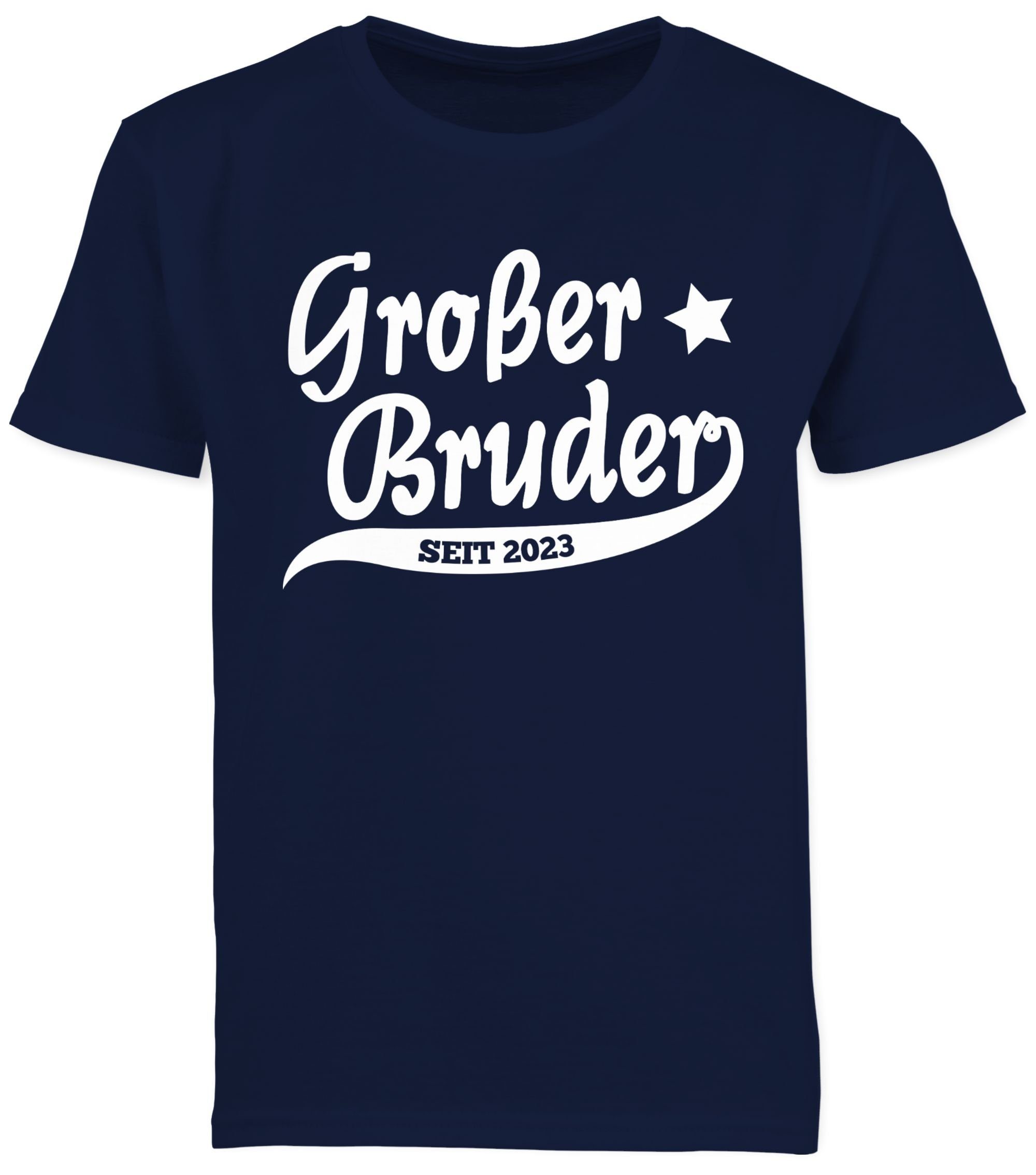 Shirtracer T-Shirt Großer Bruder Bruder Dunkelblau Großer 2023 01