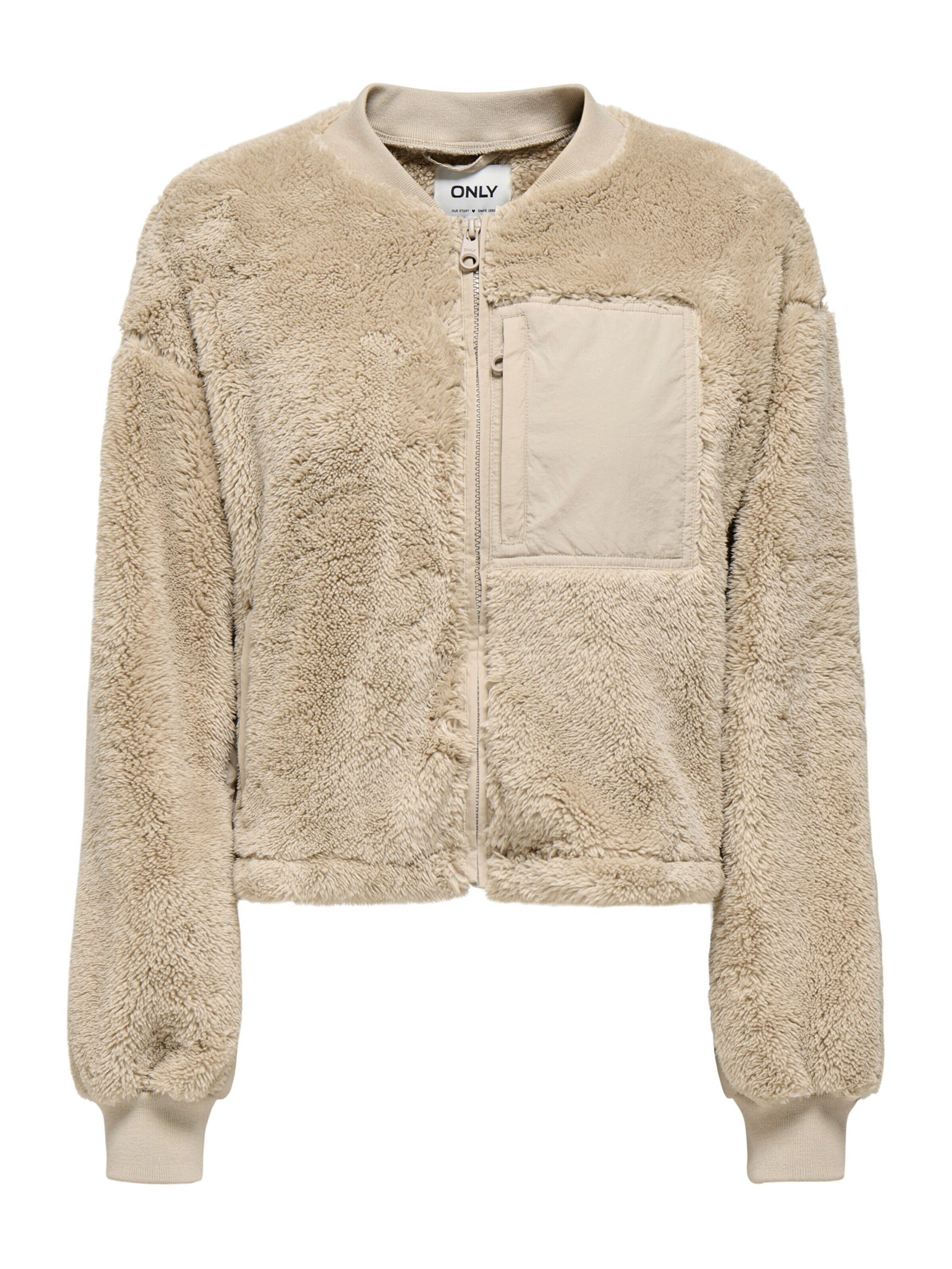 Plüschjacke ONLANNA CONTACT LIFE SHORT JACKET CC OTW