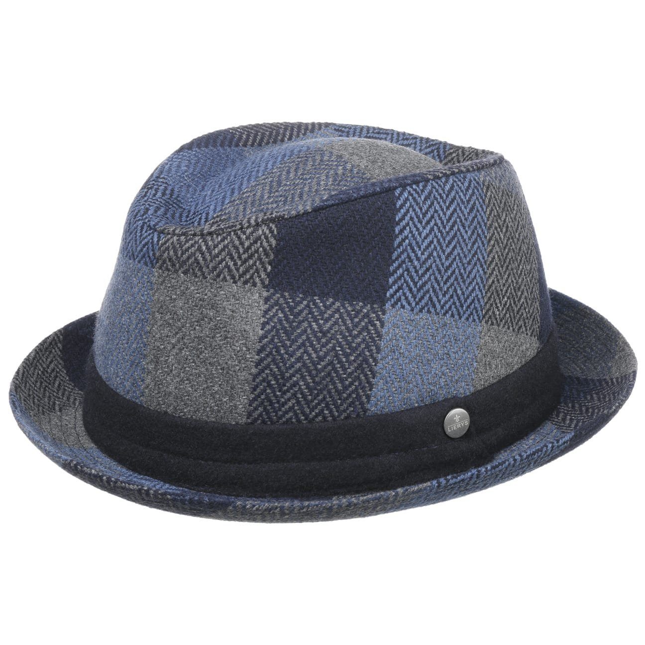 Fedora in (1-St) Made blau Italy Porkpie, Lierys