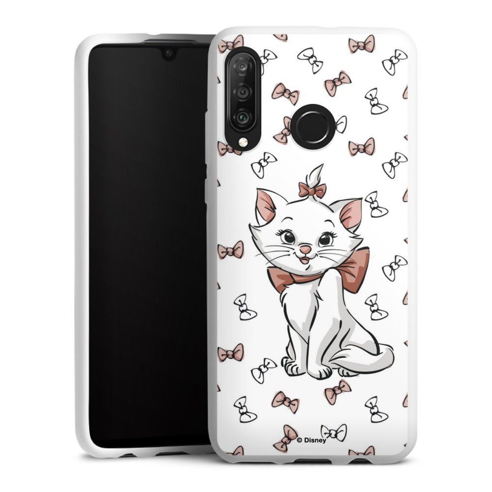 DeinDesign Handyhülle Aristocats Marie Disney Katze Marie Shy, Huawei P30 Lite Premium Silikon Hülle Bumper Case Handy Schutzhülle