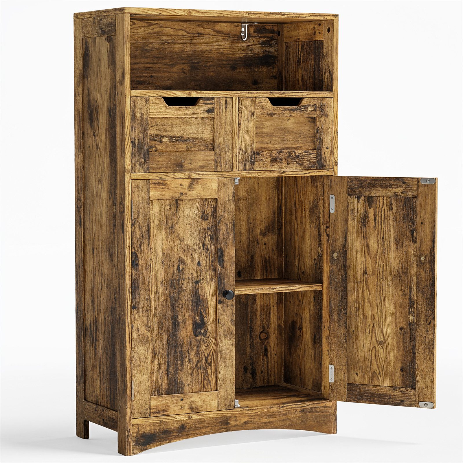 Blishom Badkommode Badezimmerschrank, Badschrank, 60 x 30 x 108 cm
