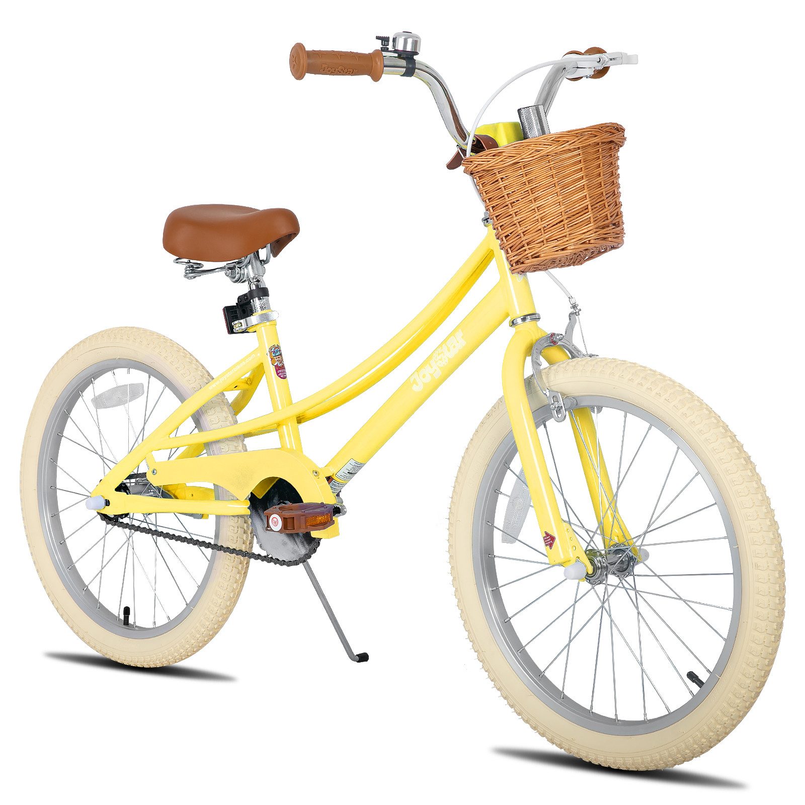 JOYSTAR Kinderfahrrad 12/14/16/18/20 Mädchenfahrrad für 2-13 Jahre alte Kinder, 12" 14" 16" Kinderfahrrad mit Stützrädern & Korb, 20 Zoll mit Ständer