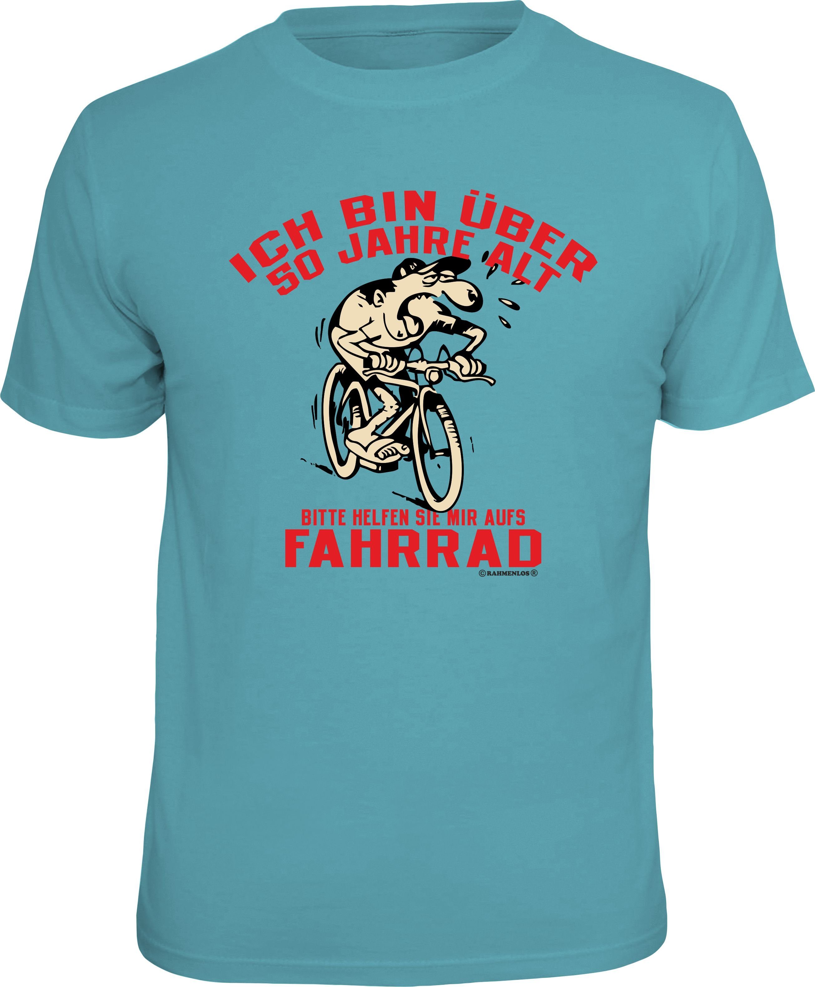 Rahmenlos TShirt zum 50. Geburtstag mit Aufdruck, Aus weicher