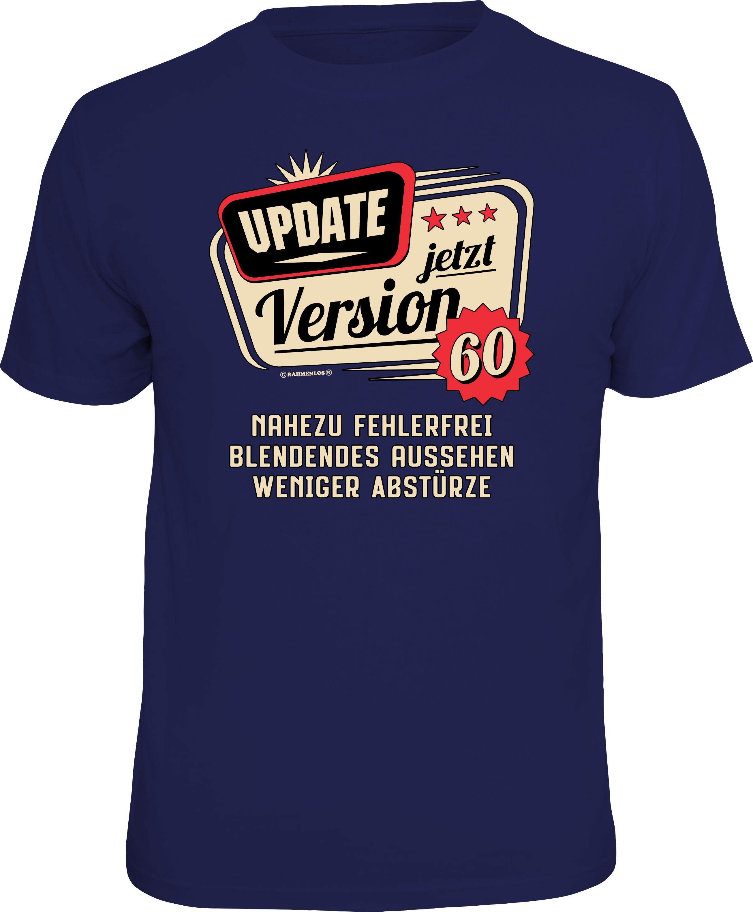 Rahmenlos TShirt zum 60. Geburtstag mit Aufdruck OTTO