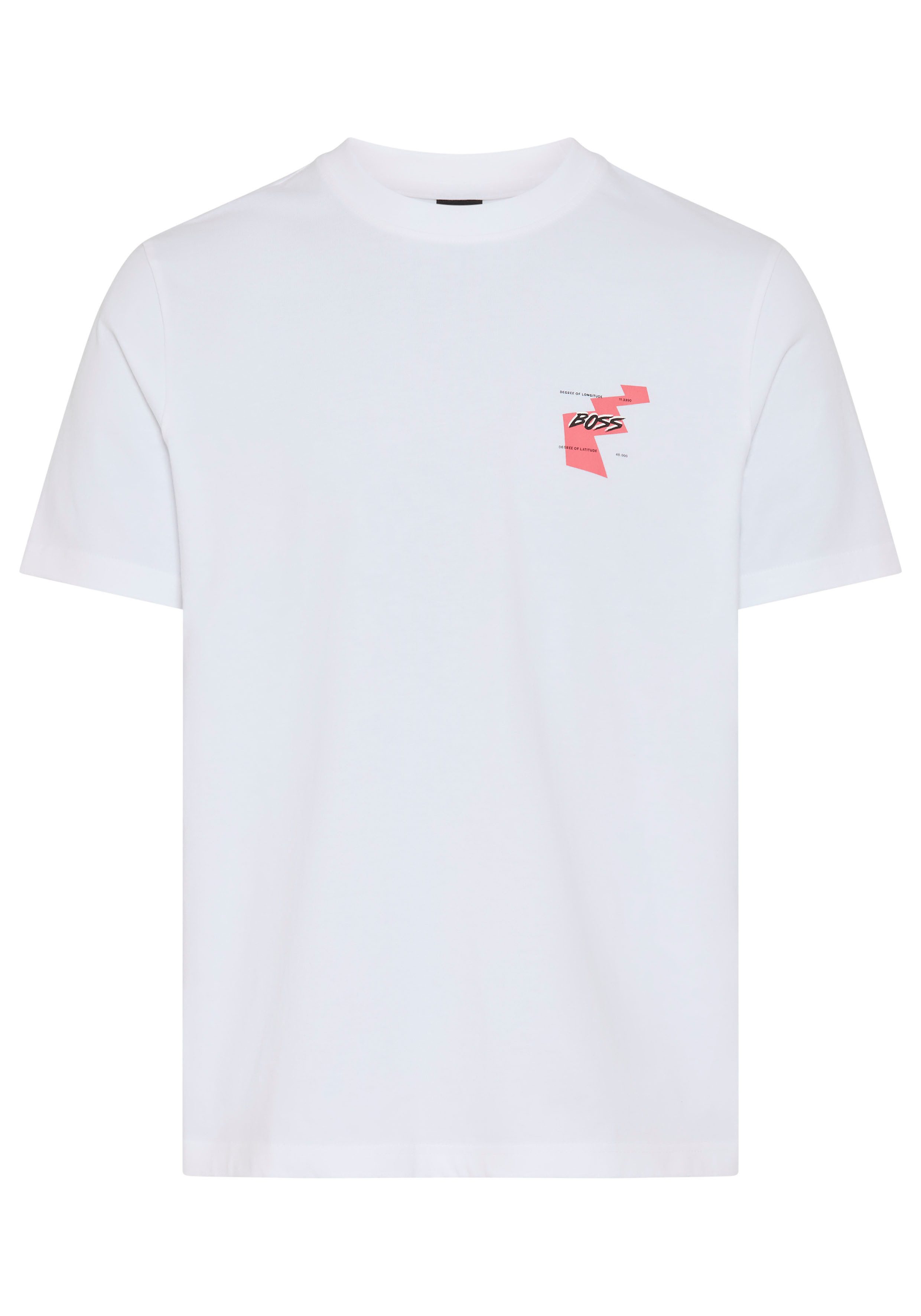 BOSS ORANGE T-Shirt Rückendruck, Relaxed Fit, reine Baumwolle