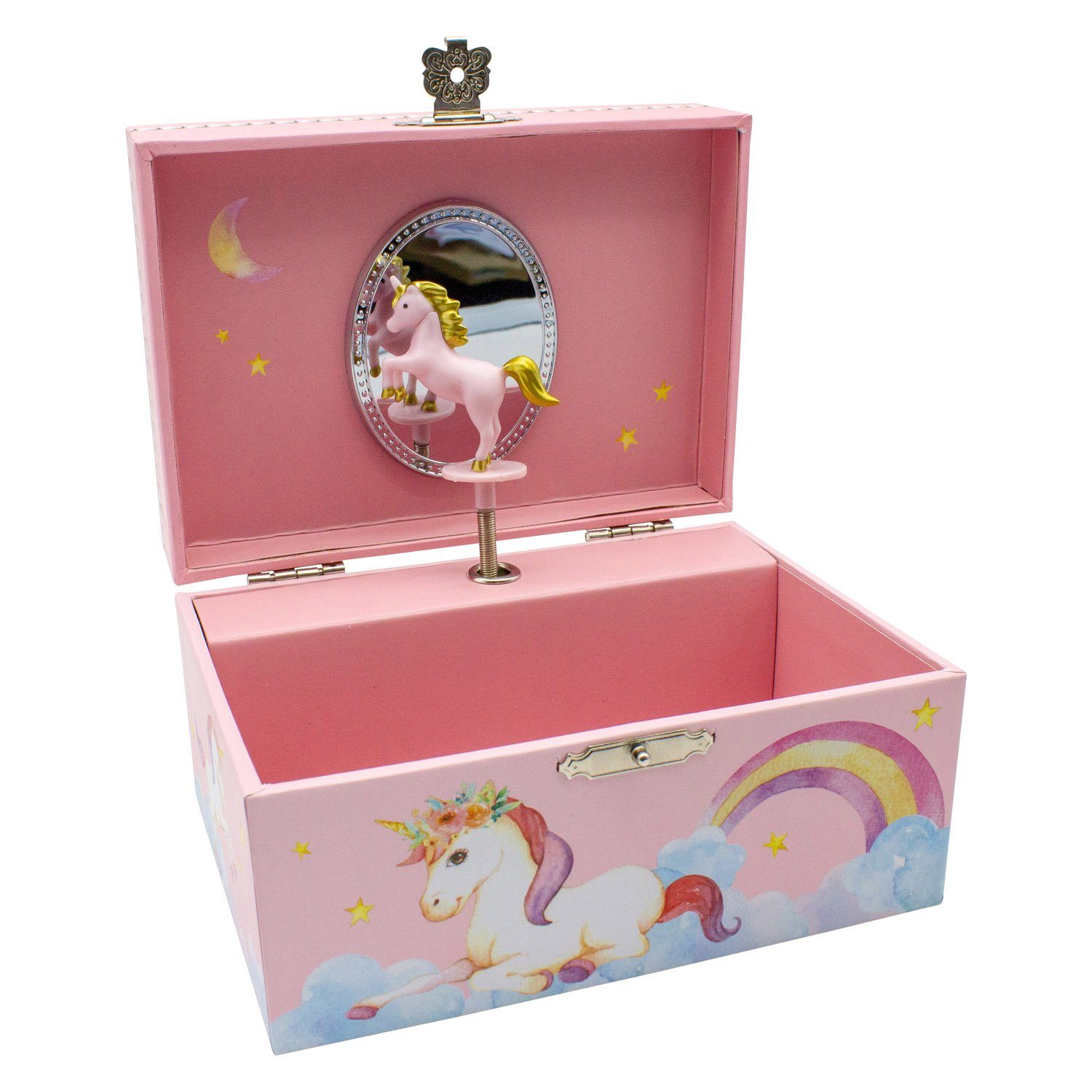 GICO Spielzeug-Arztkoffer GICO Kinder Spieluhr Schmuckkästchen für Mädchen  Schmuckbox pink