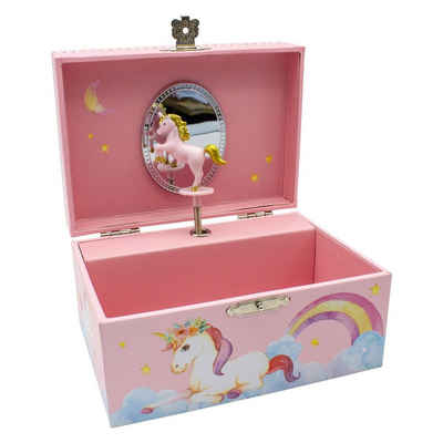 GICO Spielzeug-Arztkoffer Spieluhr Schmuckkästchen Mädchen Schmuckbox pink, Einhorn 92059