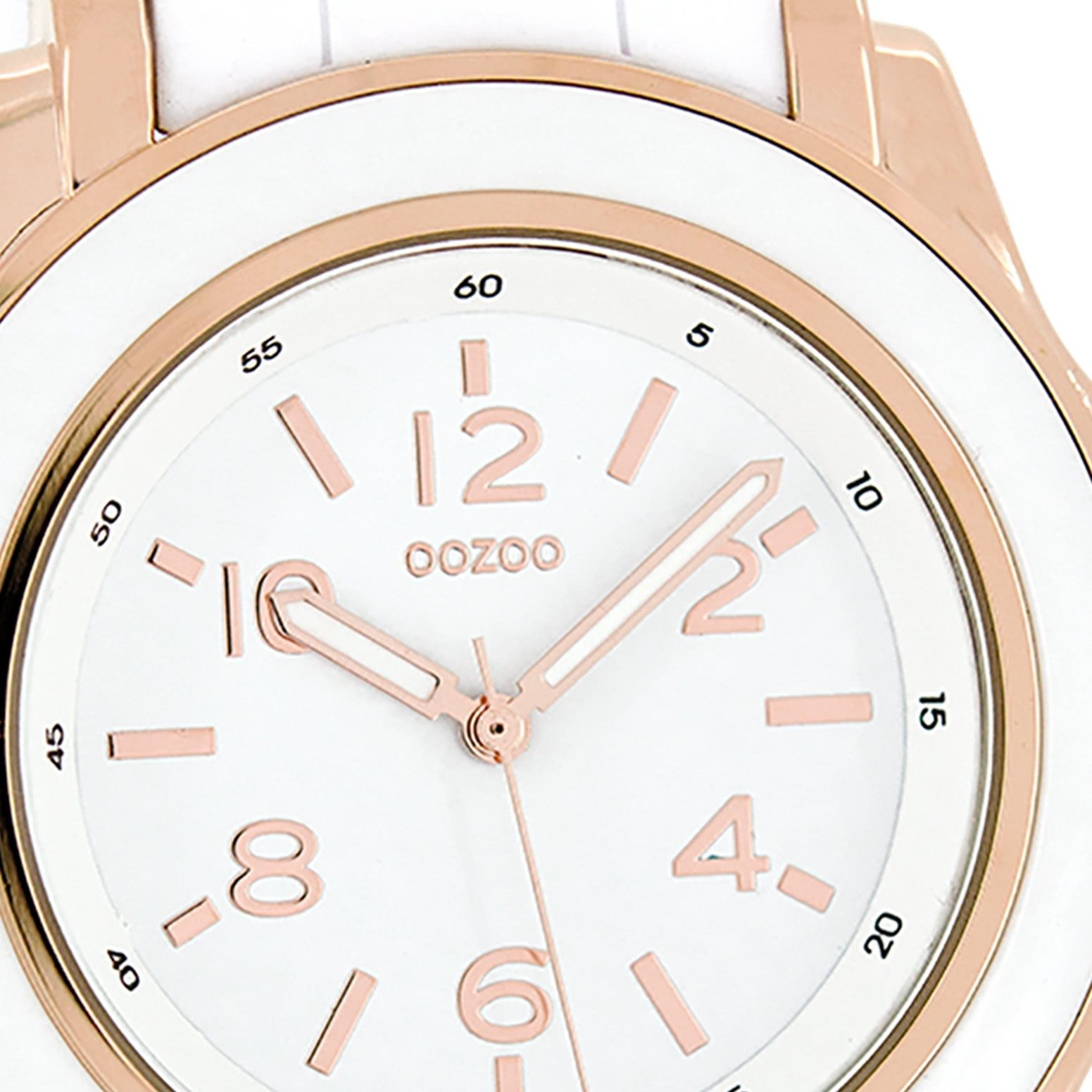 OOZOO Quarzuhr Oozoo Damen Armbanduhr weiß Analog matt, (Analoguhr), Damenu günstig online kaufen