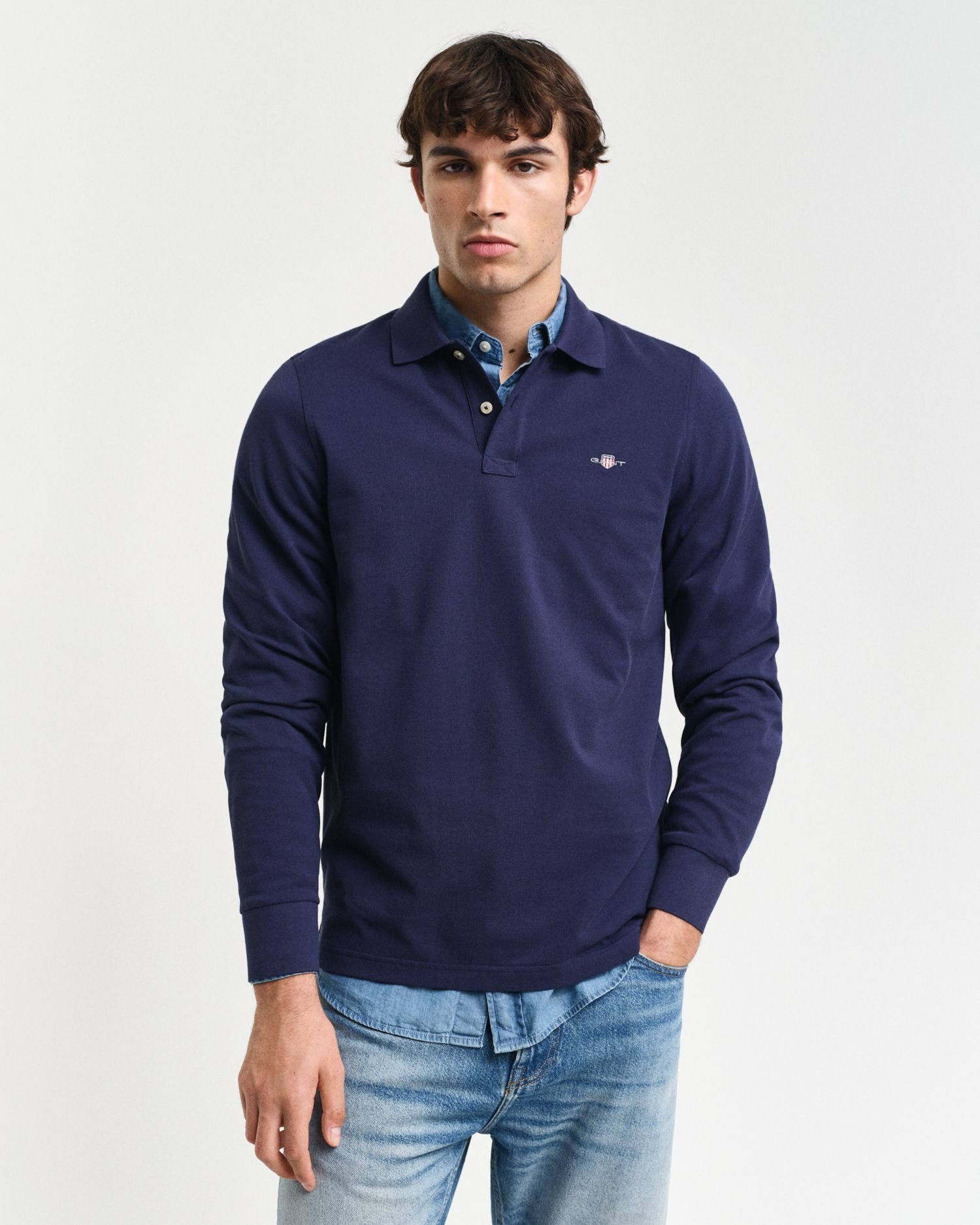 Gant Langarm-Poloshirt günstig online kaufen
