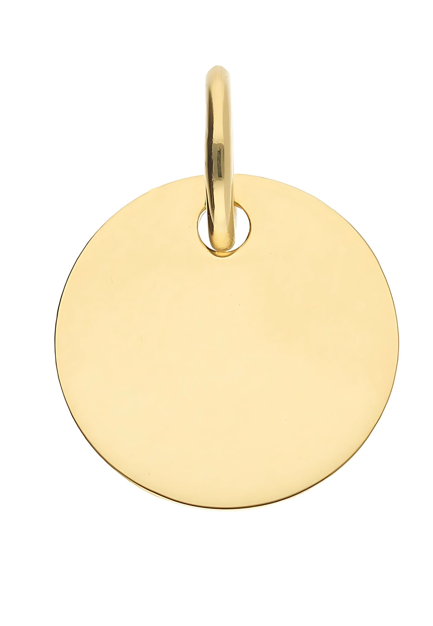 Kettenanhänger Gravurplatte 585 Gold (14K)