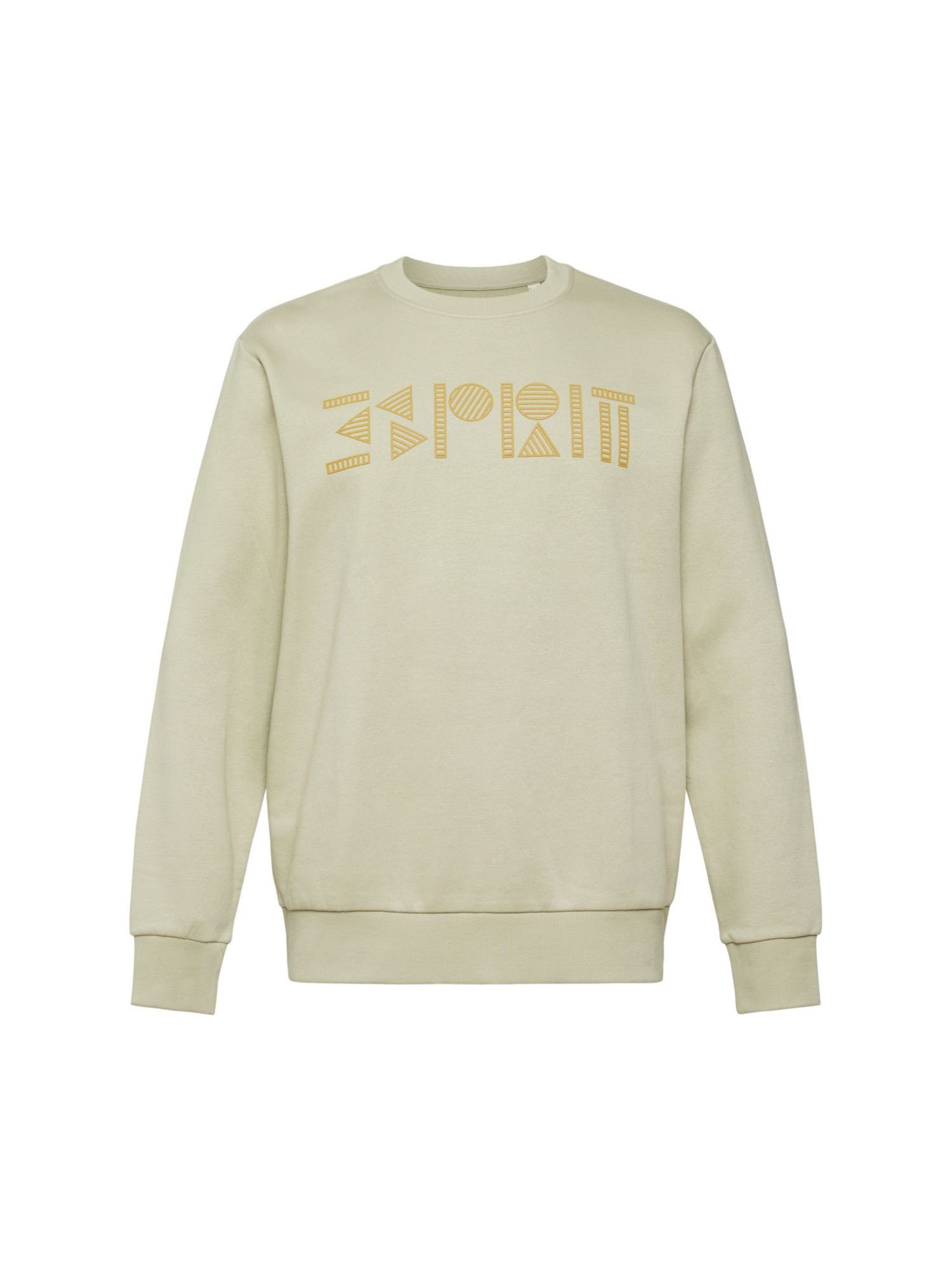 Esprit Sweatshirt Rundhals-Sweatshirt mit Logoprint (1-tlg) PALE KHAKI | Sweatshirts