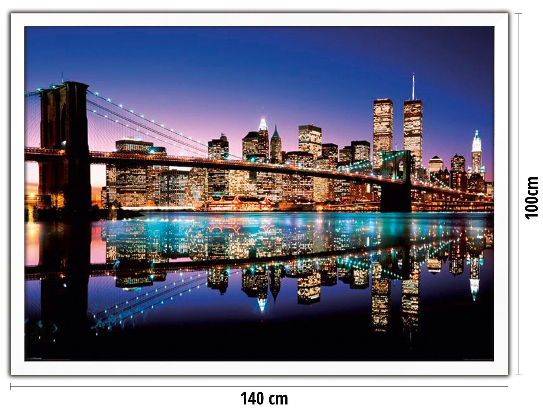 Close Up Bilderrahmen XXL Posterrahmen 100 x 140 cm weiß günstig online kaufen