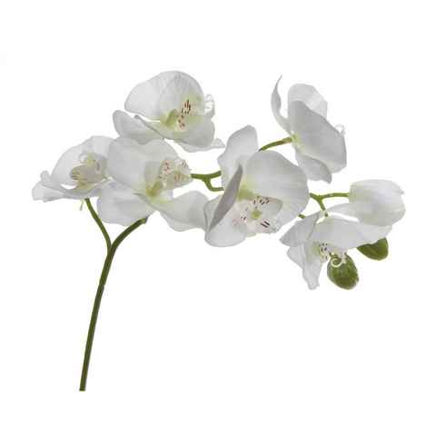 Kunstblume Orchideenzweig Kunst 9 Blüten Orchidee, HTI-Living, Höhe 75 cm