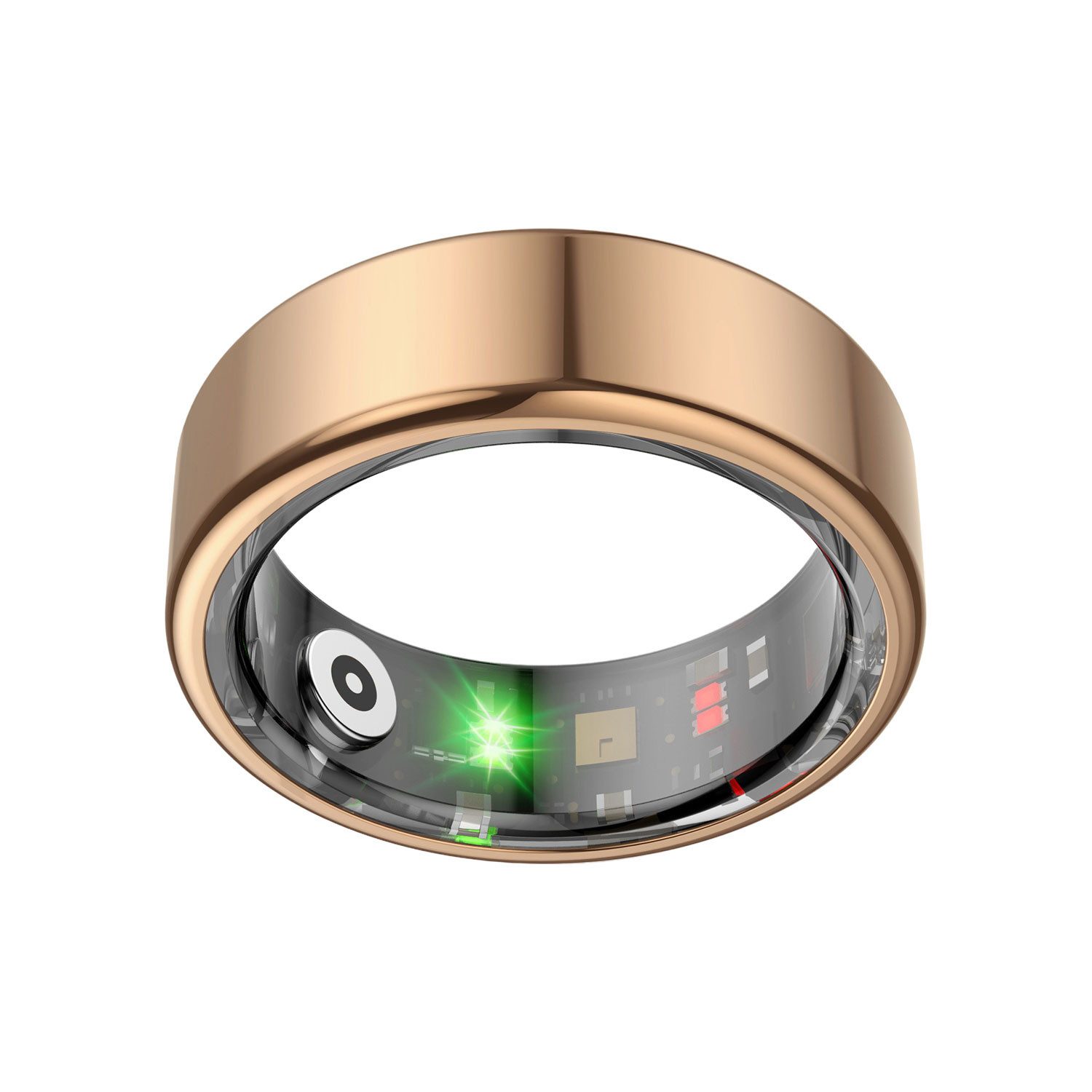 Refttenw Fingerring Smart Ring für Herren und Damen Edelstahl Gesundheits Tracker Ring, Schlaftracker, Fitness- und Wellness-Tracker, für iOS&Android
