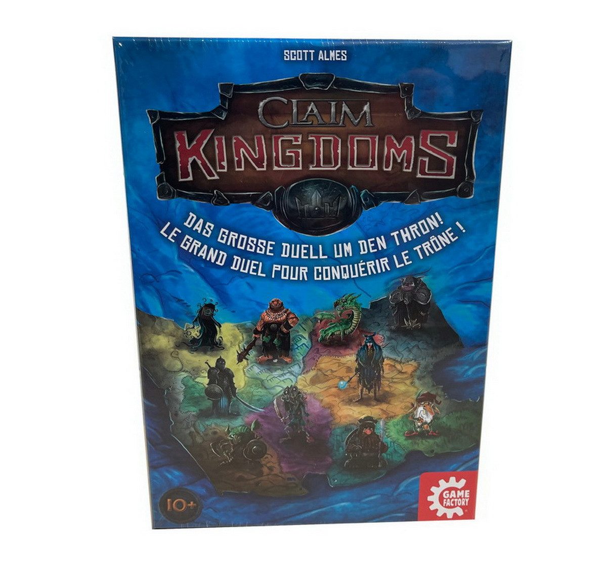 Carletto Spiel Gesellschaftsspiel für 2 Personen Legespiel, Claim Kingdoms - Das Duell um den Thron