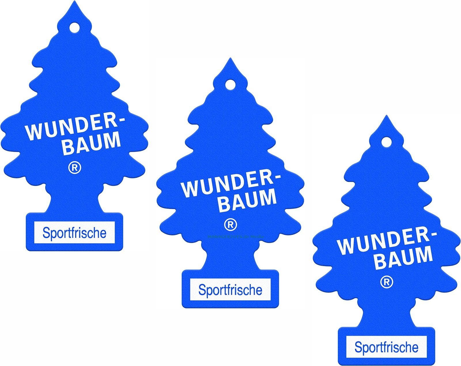 Wunder-Baum Hänge-Weihnachtsbaum Sportfrische 3er Duftbäumchen Wunderbaum 3 Set Lufterfrischer – Bild 2 von 5