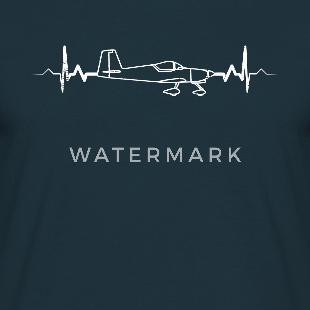 Spreadshirt T-Shirt Flugzeug Geschenk Pilot Herzschlag günstig online kaufen