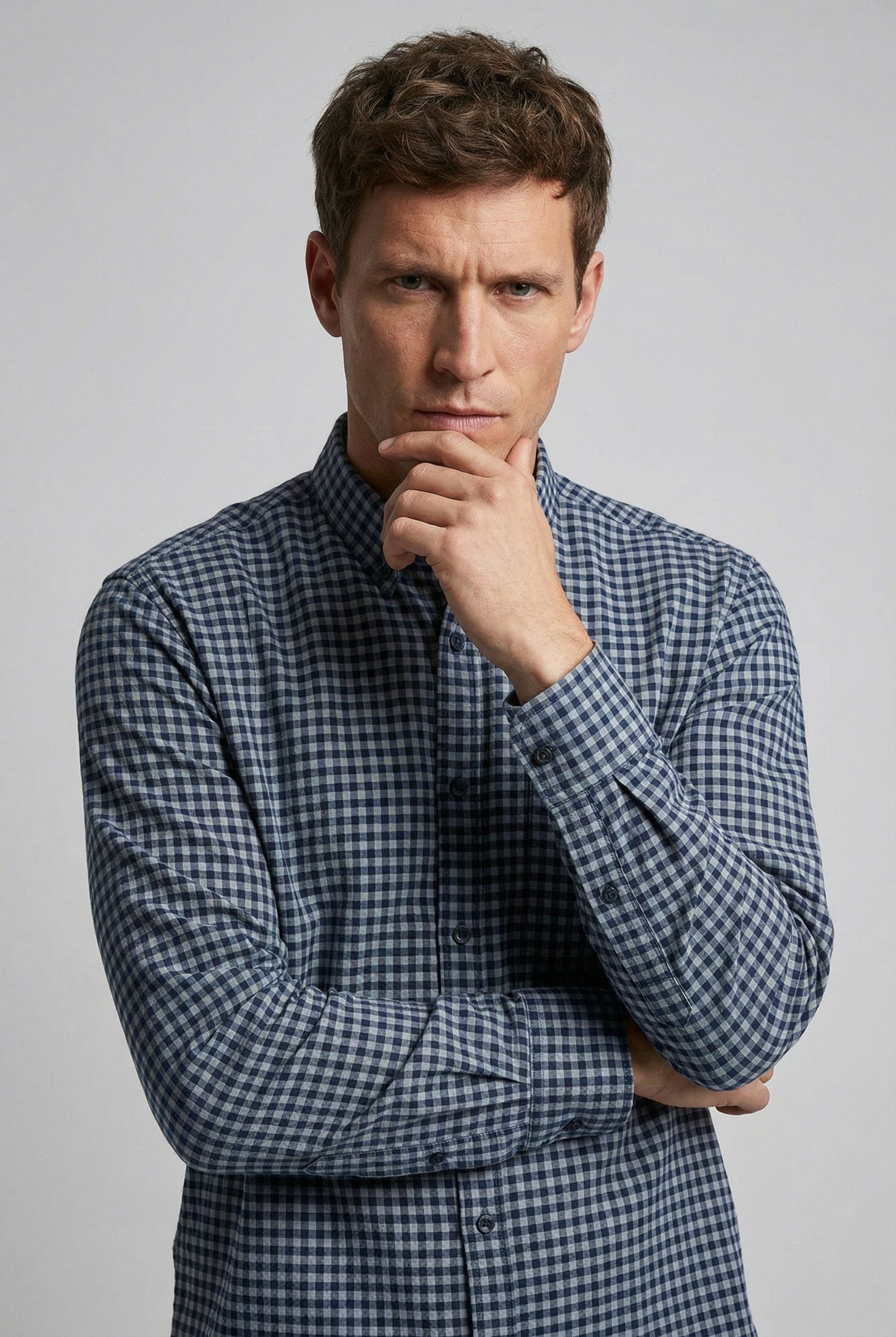 camel active Karohemd mit Button-Down-Kragen