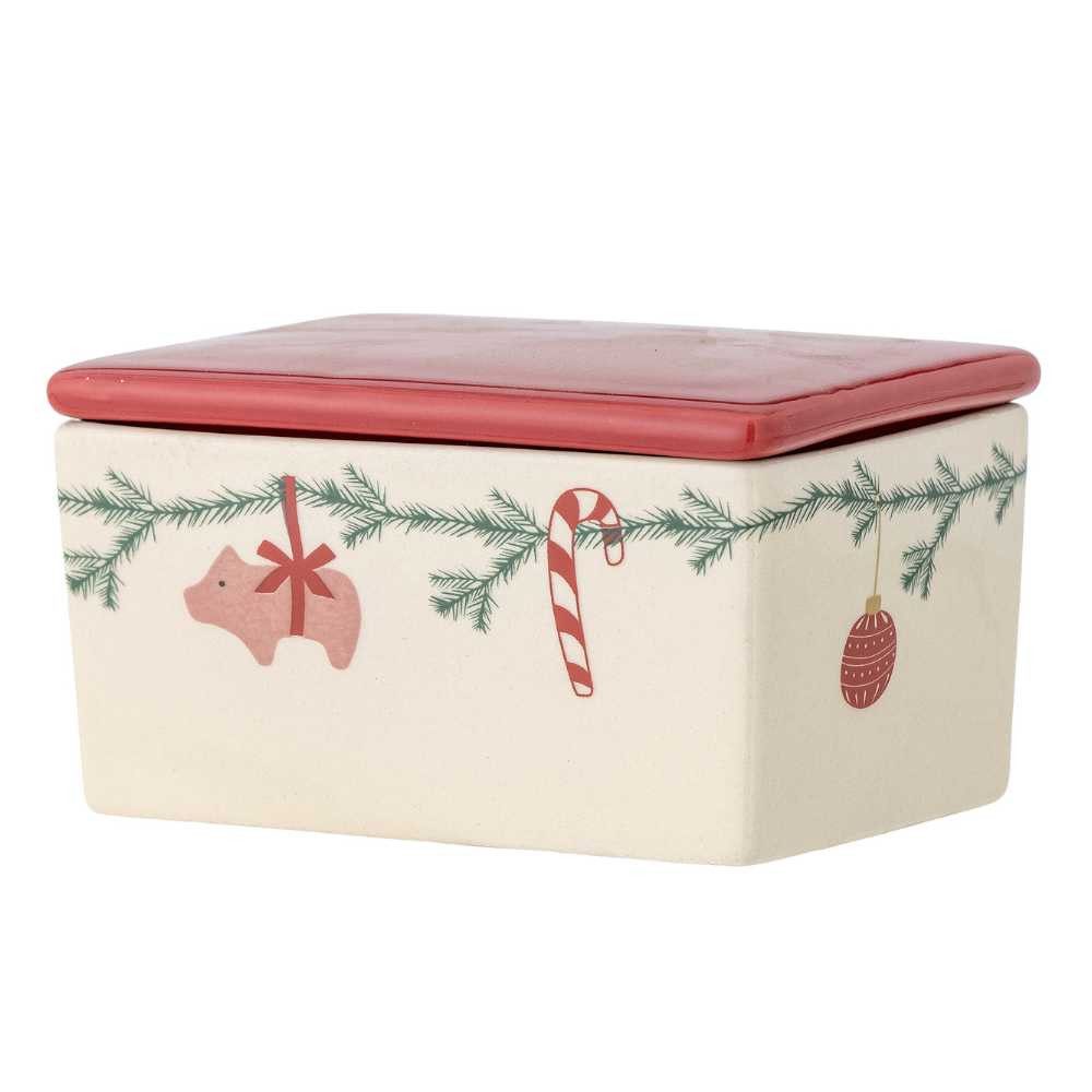 Bloomingville Butterdose Bloomingville Butterdose YULE mit Weihnachtsmotiv