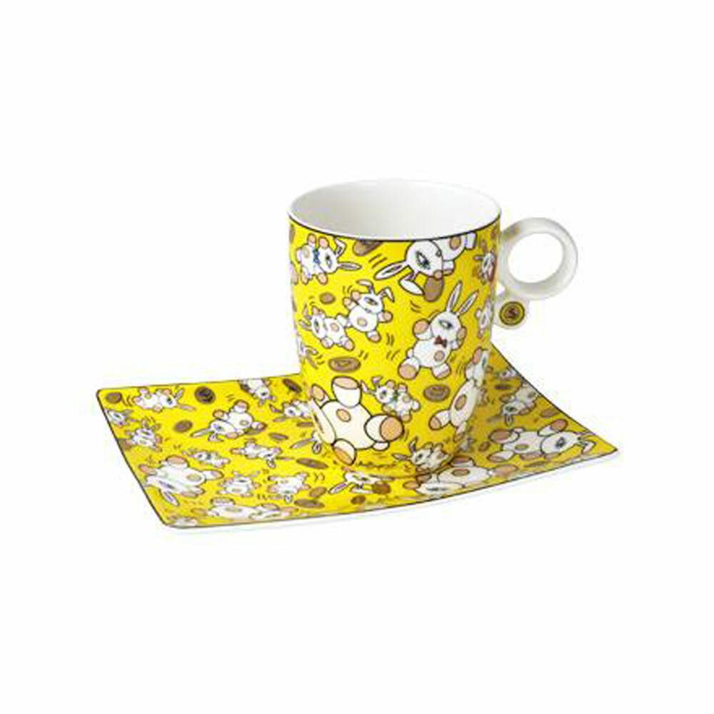 Tasse mit Untertasse Mauro Bergonzoli - Magic Bunny Gold