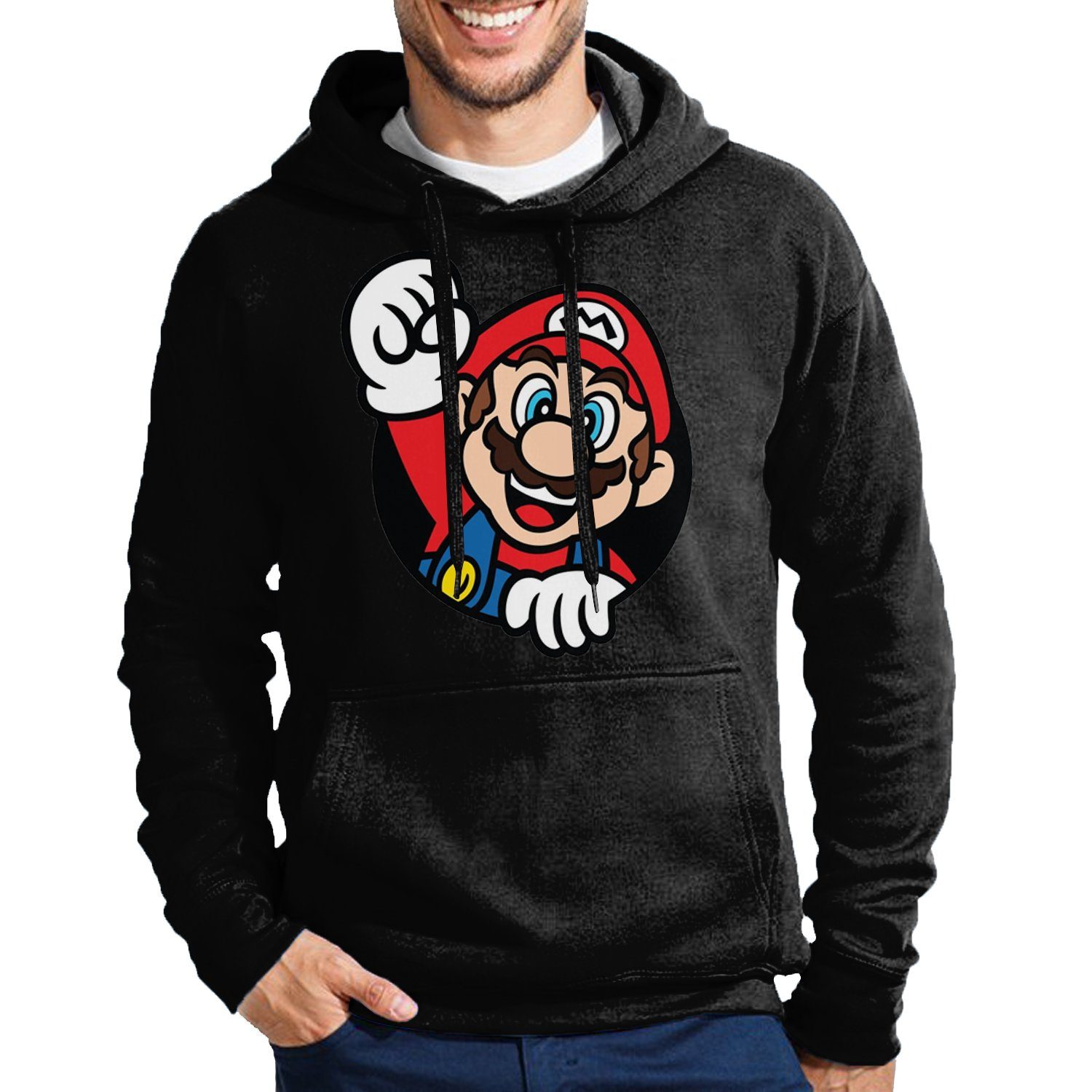 Blondie & Brownie Hoodie Herren Super Mario Faust Nerd Konsole Gaming Spiel günstig online kaufen