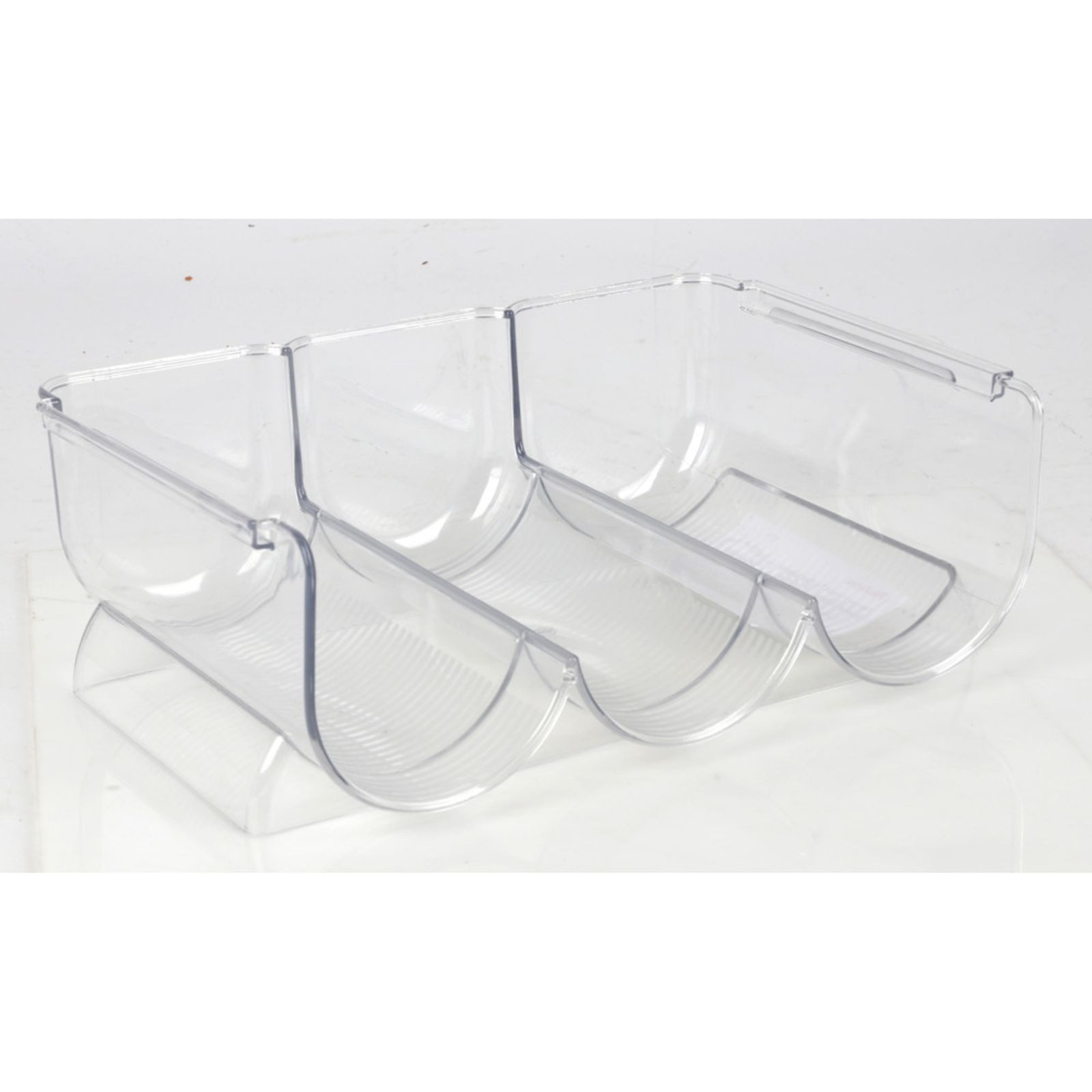 BURI Flaschenhalter Flaschenhalter Flaschenregal Organizer PET transparent 20x30x10,5 cm – Bild 3 von 3